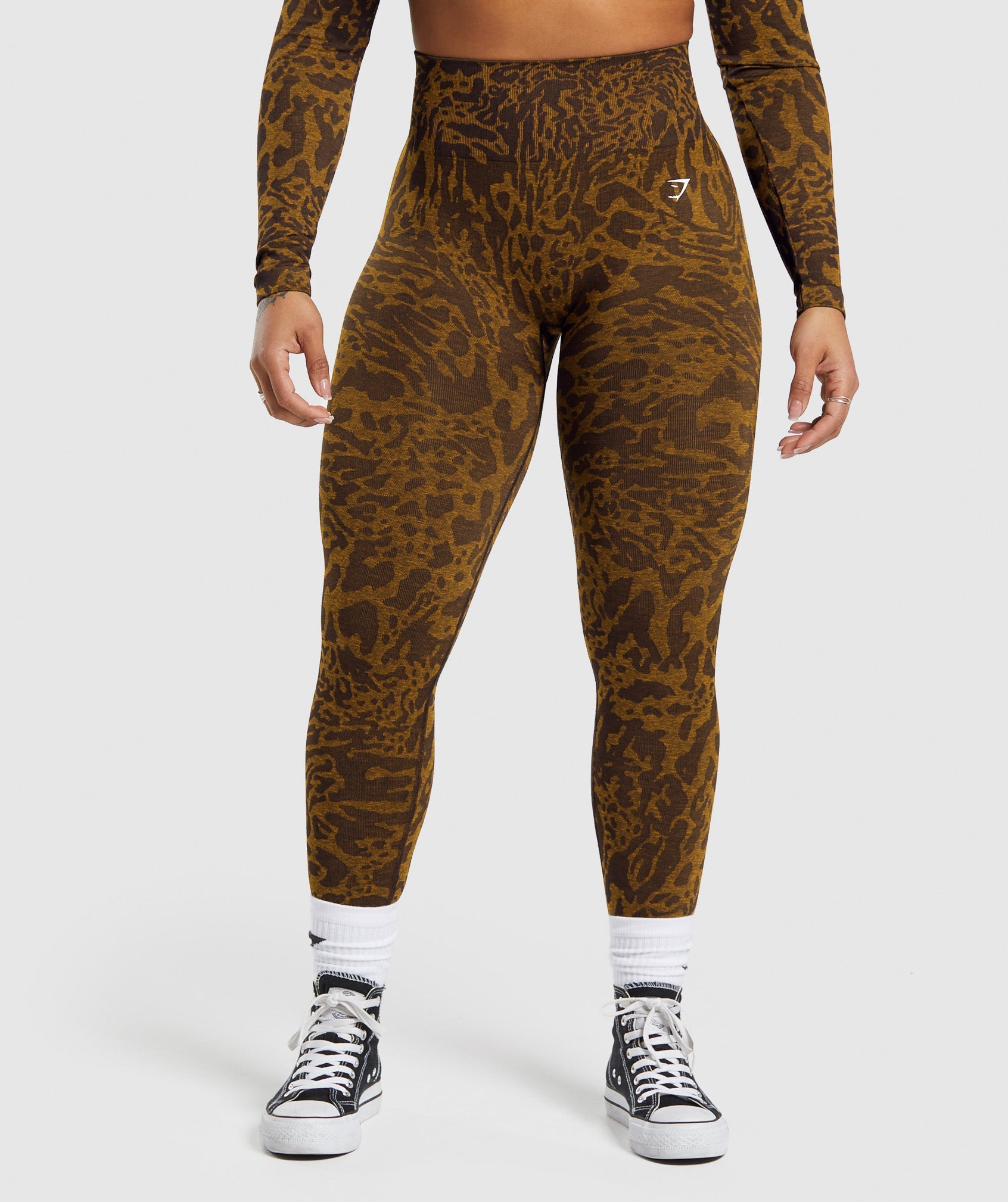 Gymshark Adapt Safari Seamless Leggings - Archive Brown/Burnt