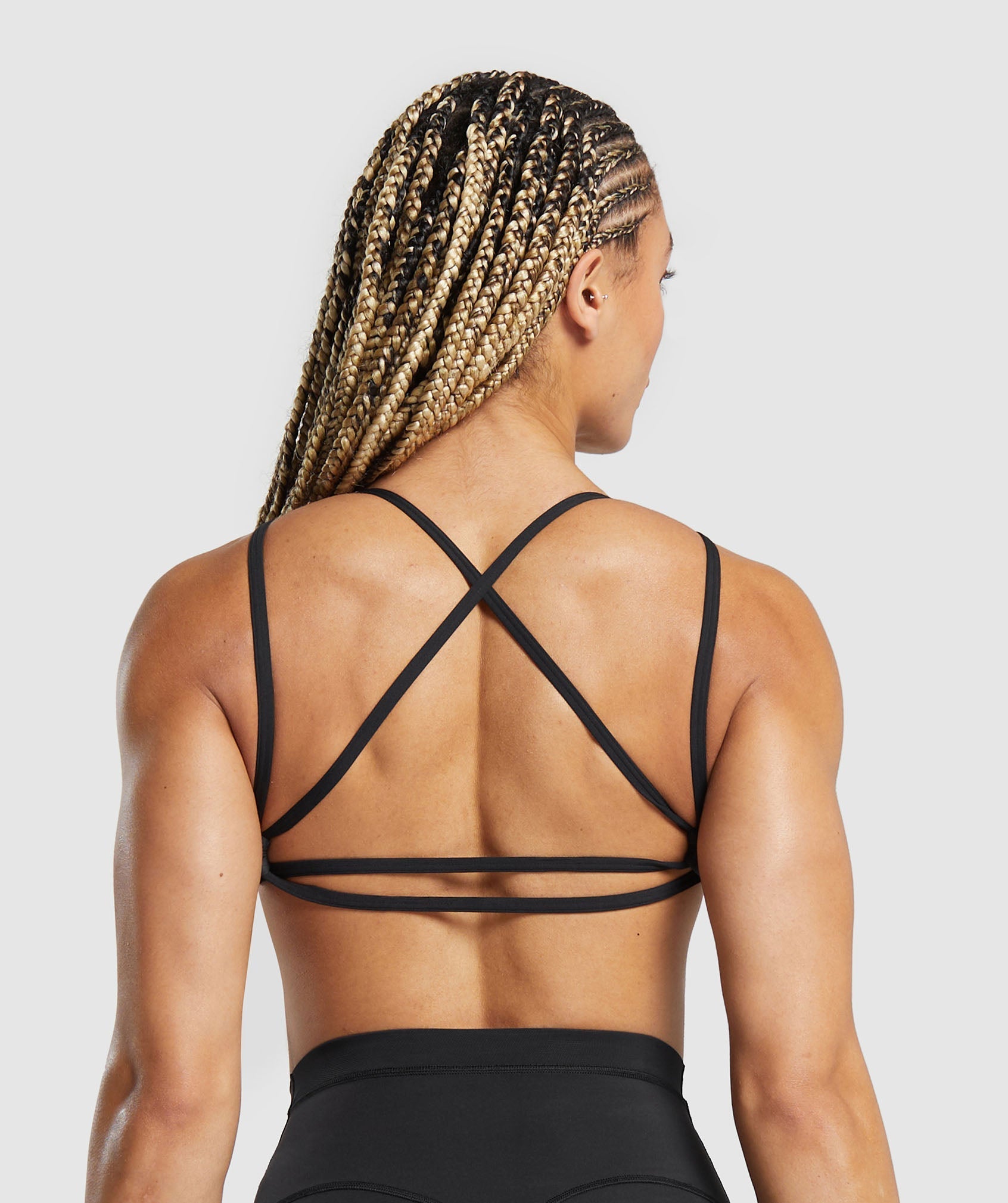 Gymshark, Intimates & Sleepwear, Gymshark Flex Strappy Sports Bra In  Black Size Medium