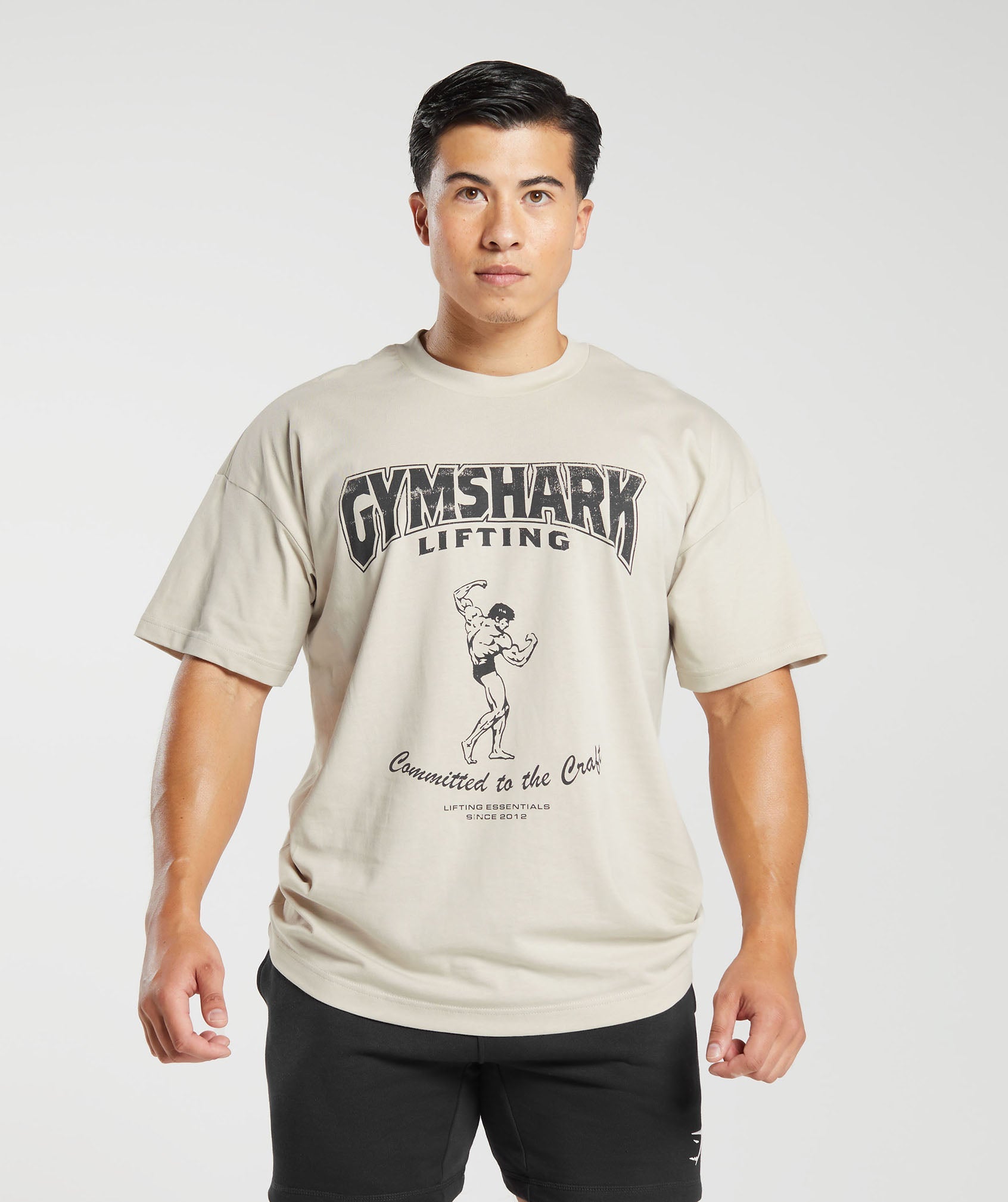 Gymshark Committed to the Craft T-Shirt - Pebble Grey