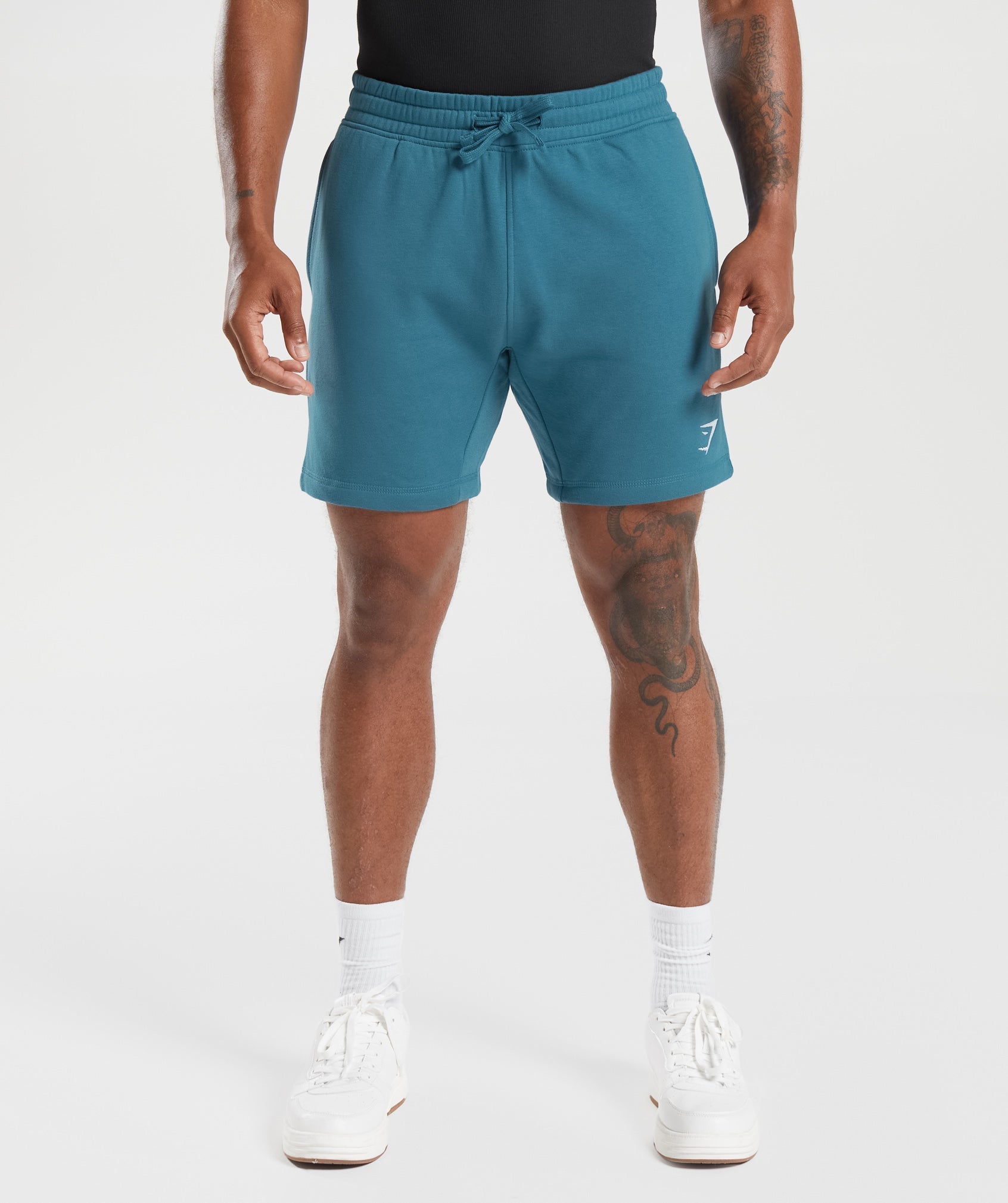 Gymshark Crest 7 Shorts - Terrace Blue