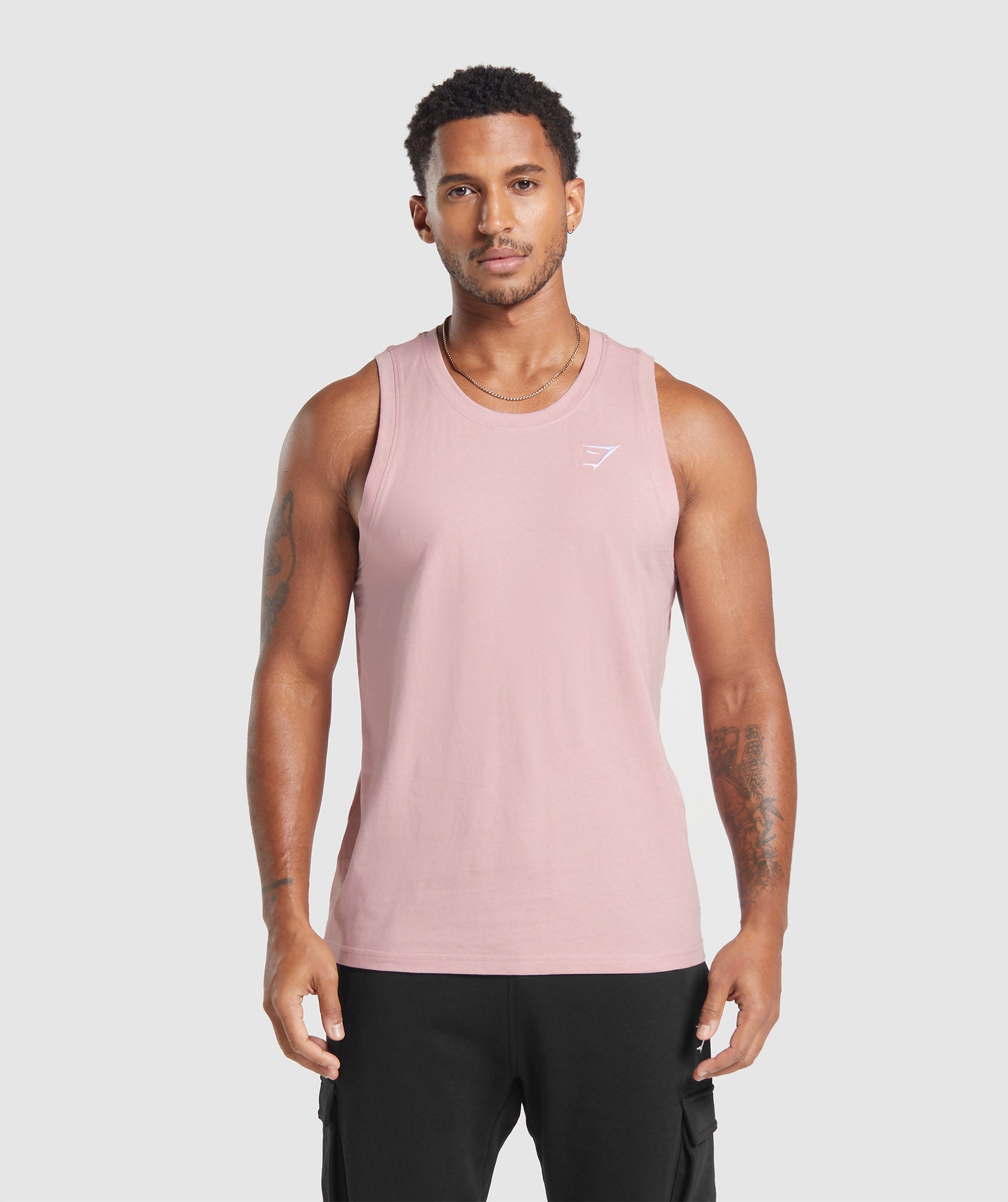 Gymshark Crest Tank - Navy  Crest tanks, Fitness models, Crest