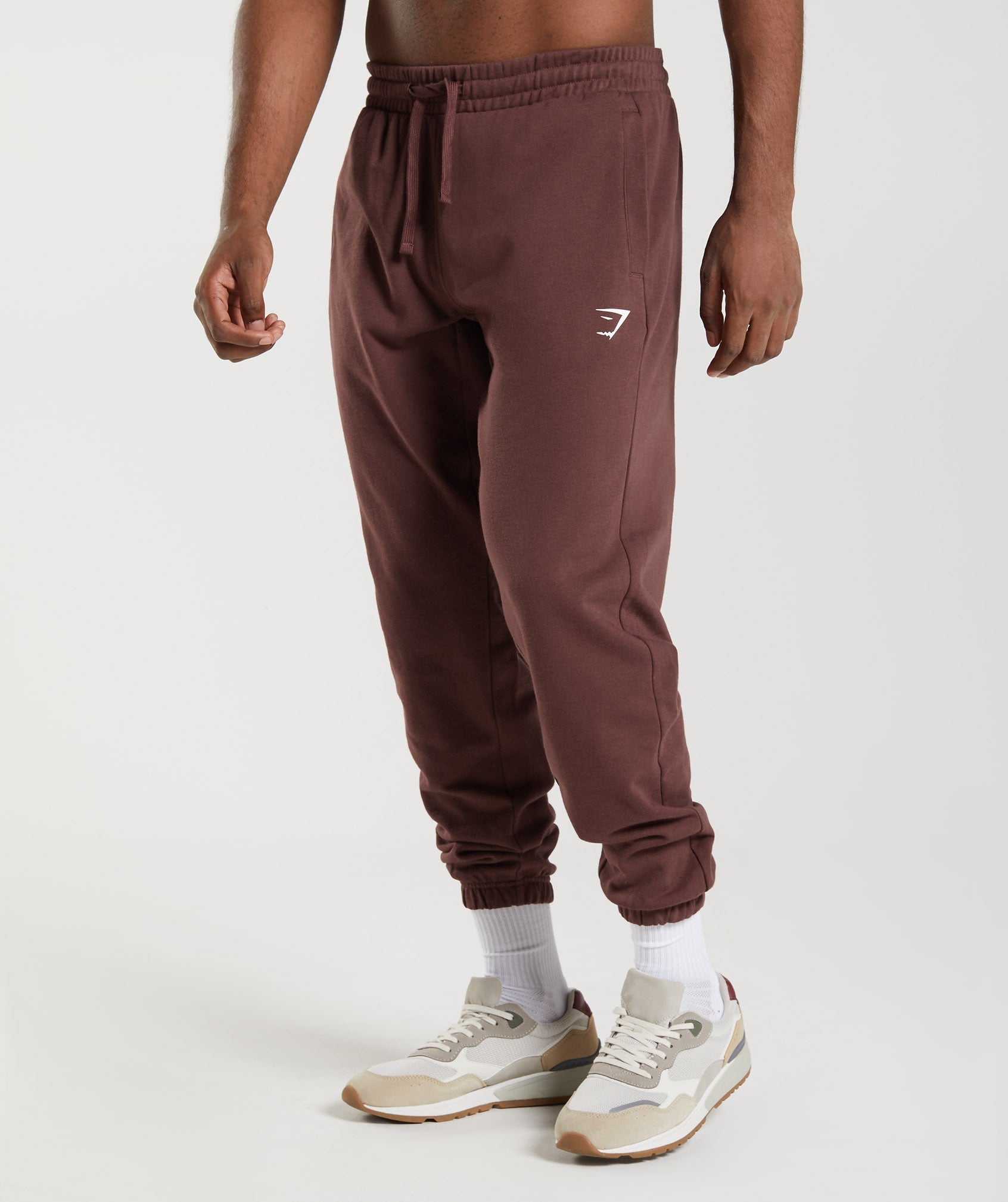 Gymshark Essential Oversized Joggers - Cherry Brown