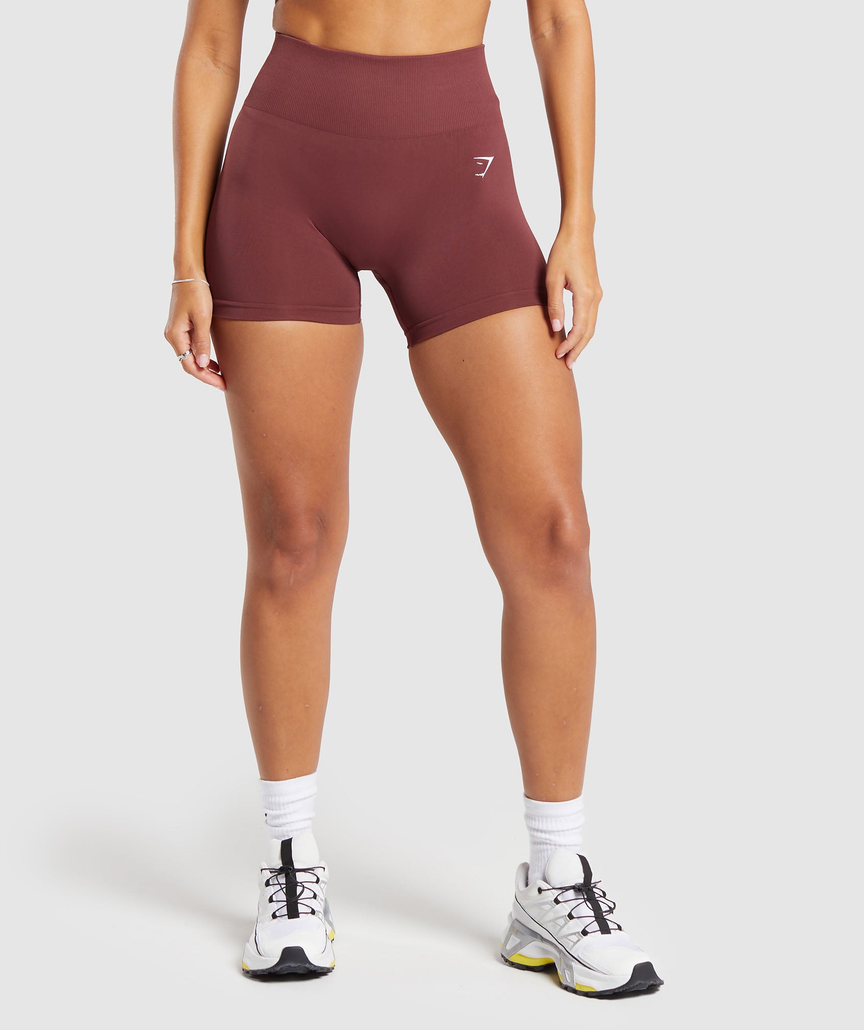 Gymshark Everyday Seamless Shorts - Burgundy Brown