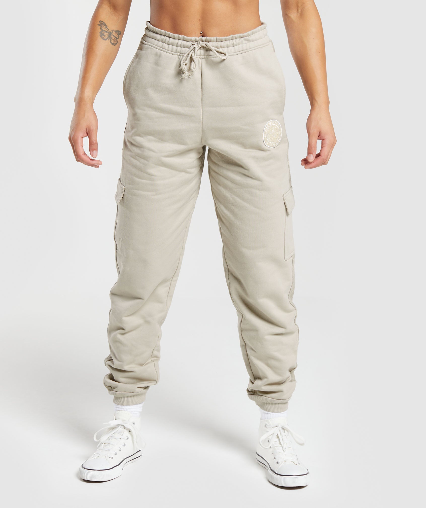 Replying to @itsarthur1995 power washed joggers - ecru brown