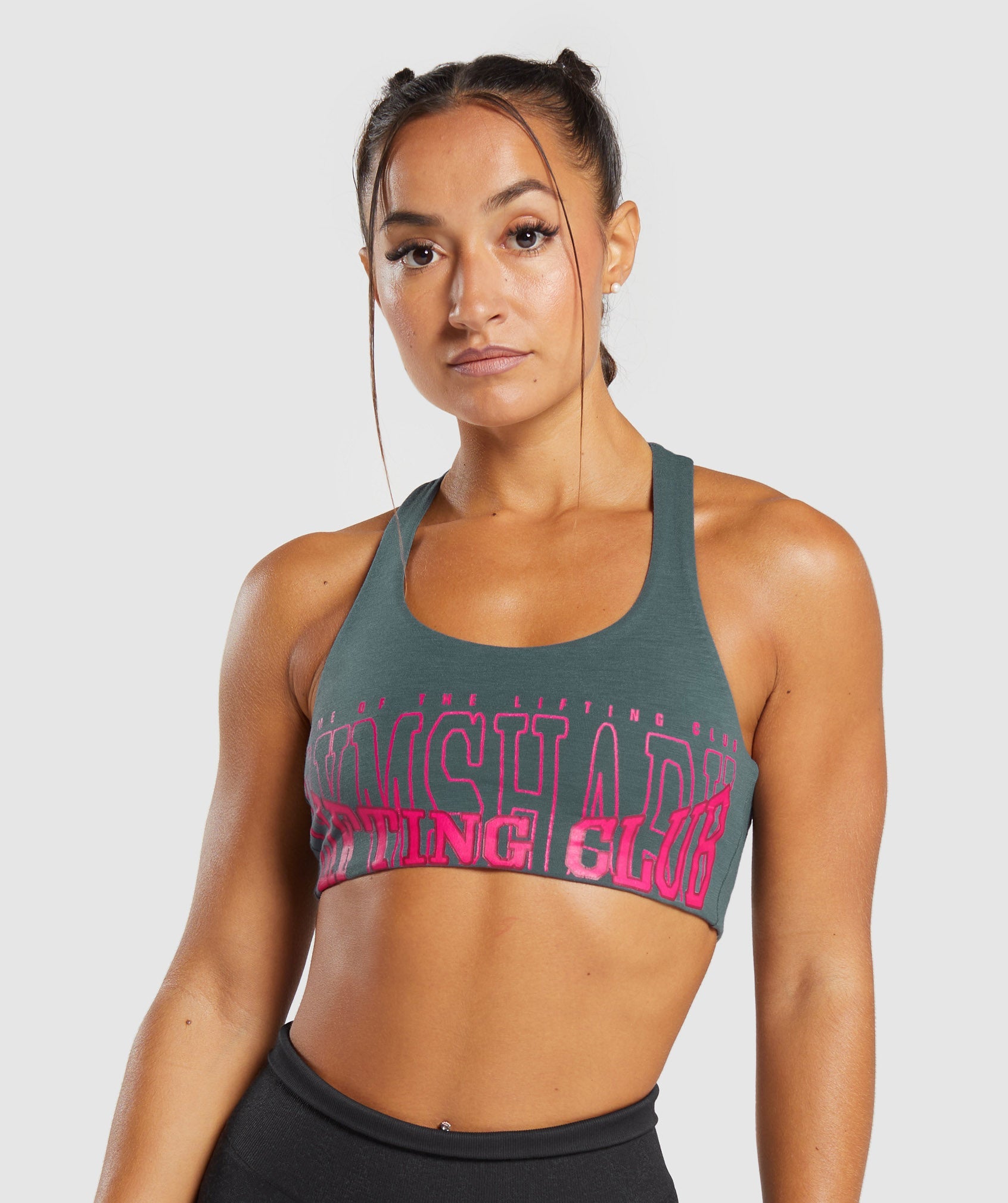 Gymshark Lifting Graphic Bralette - Smokey Teal