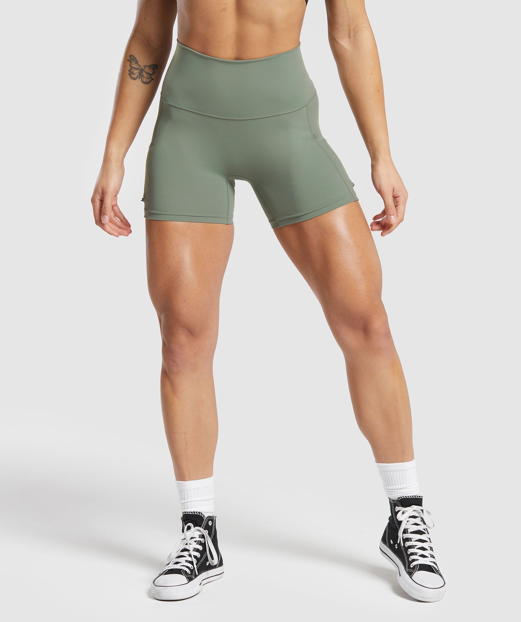 Gymshark Legacy Tight Shorts - Unit Green