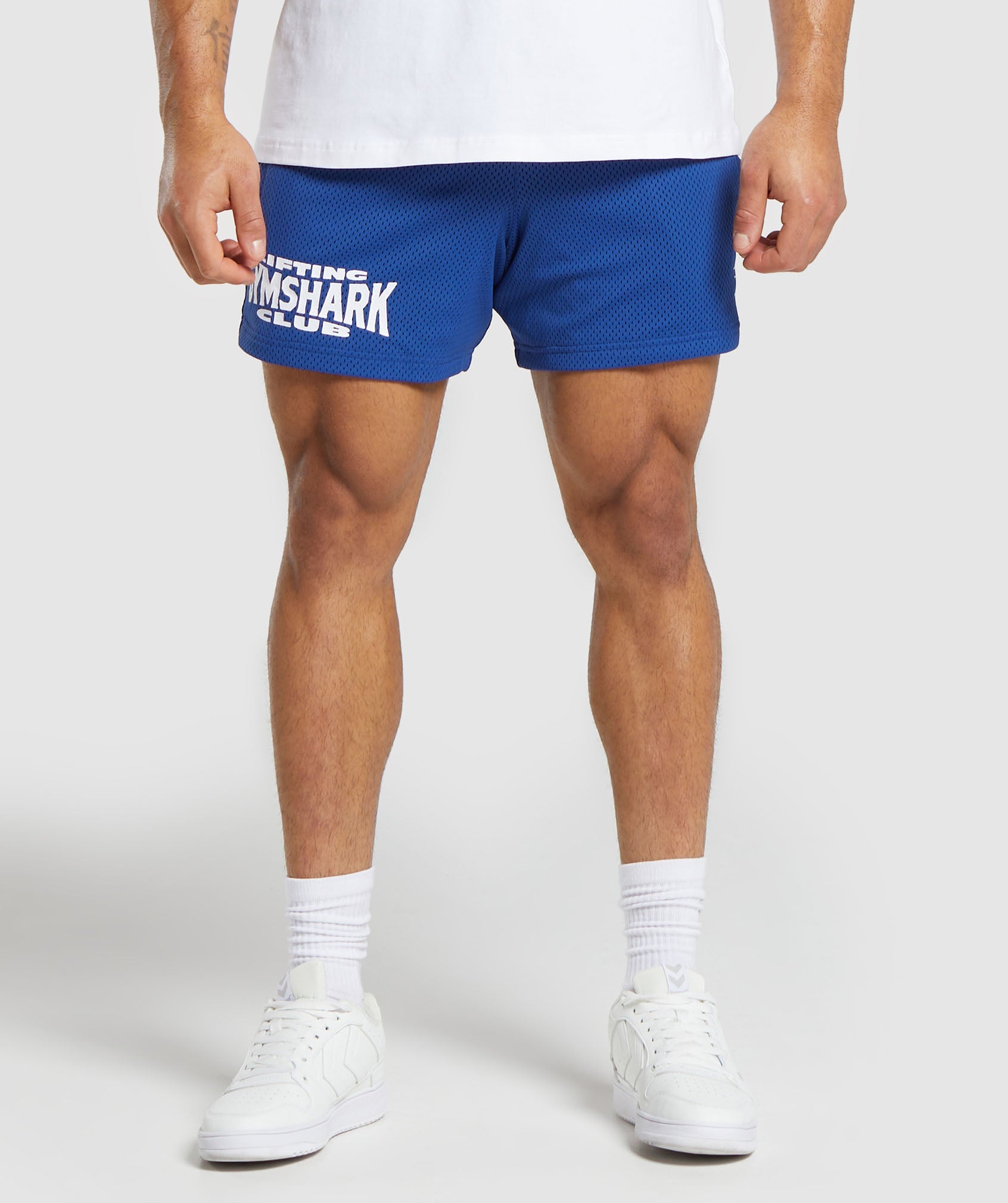 Gymshark Lifting Club Mesh 5 Shorts - Wave Blue