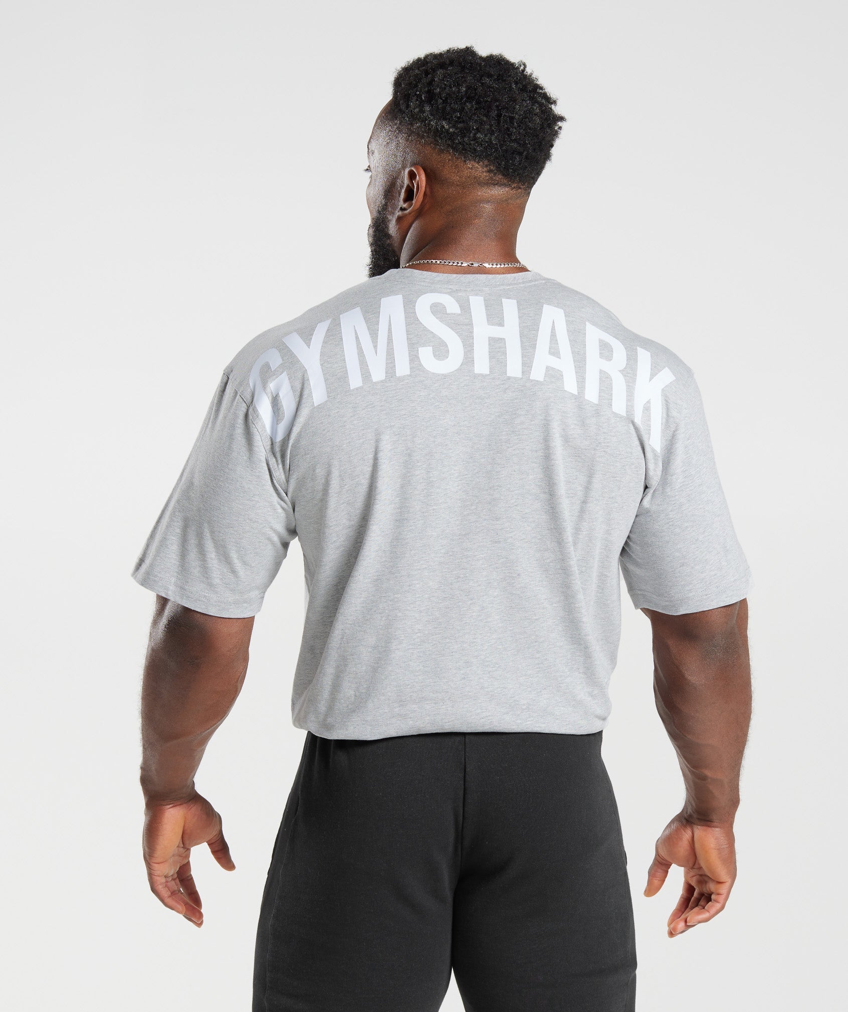 Gymshark Power T-Shirt - Light Grey Core Marl