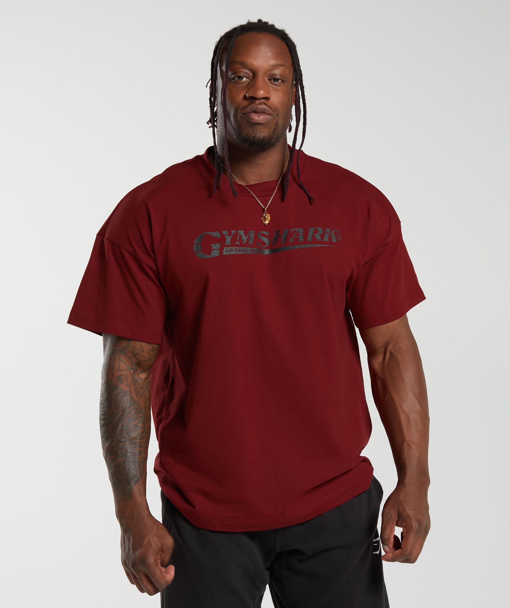 Gymshark Men's Pump Cover Oversized Short Sleeve T-Shirt CL5 Linen Brown  Small
