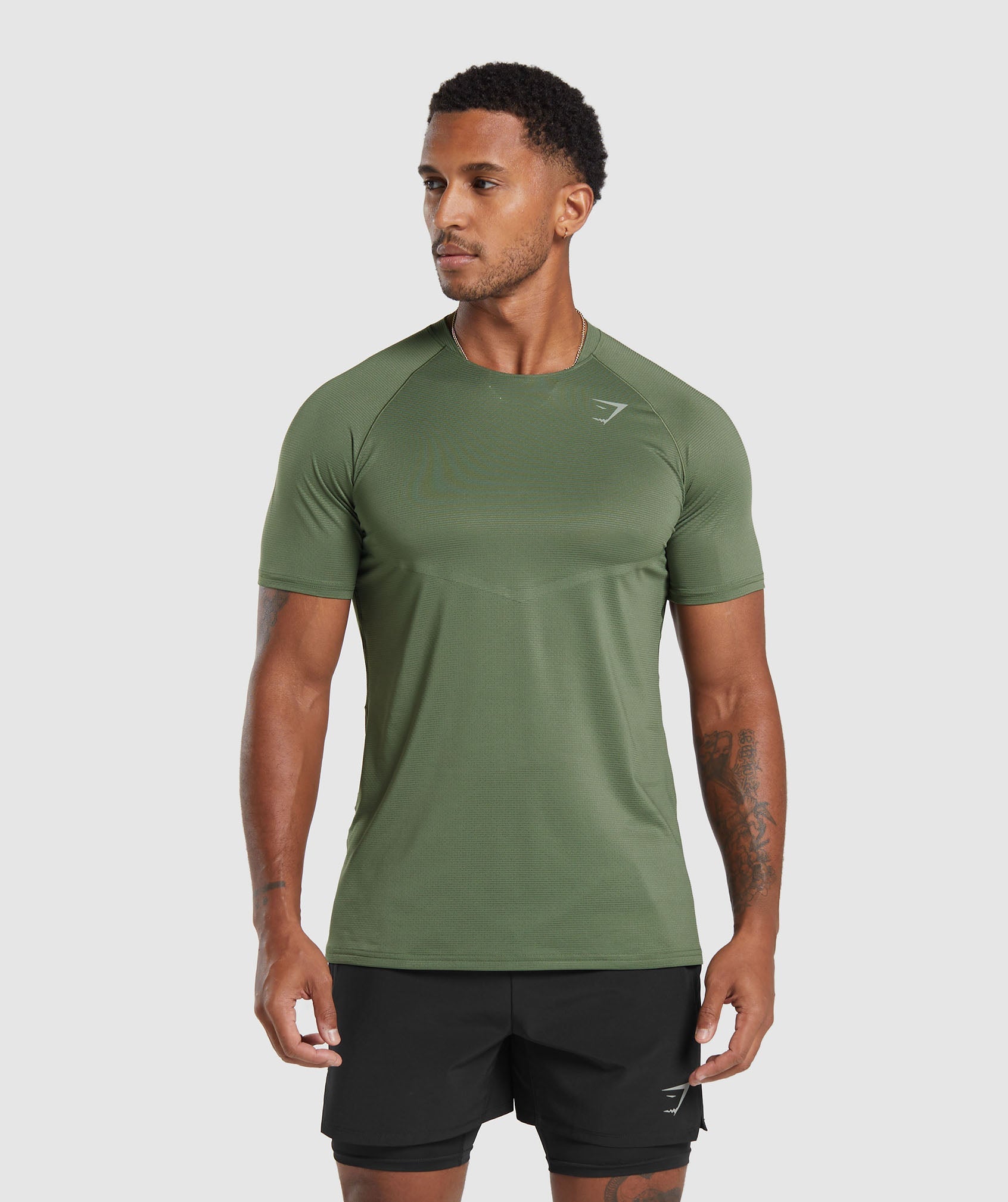 Gymshark Block Oversized T-Shirt - Winter Olive