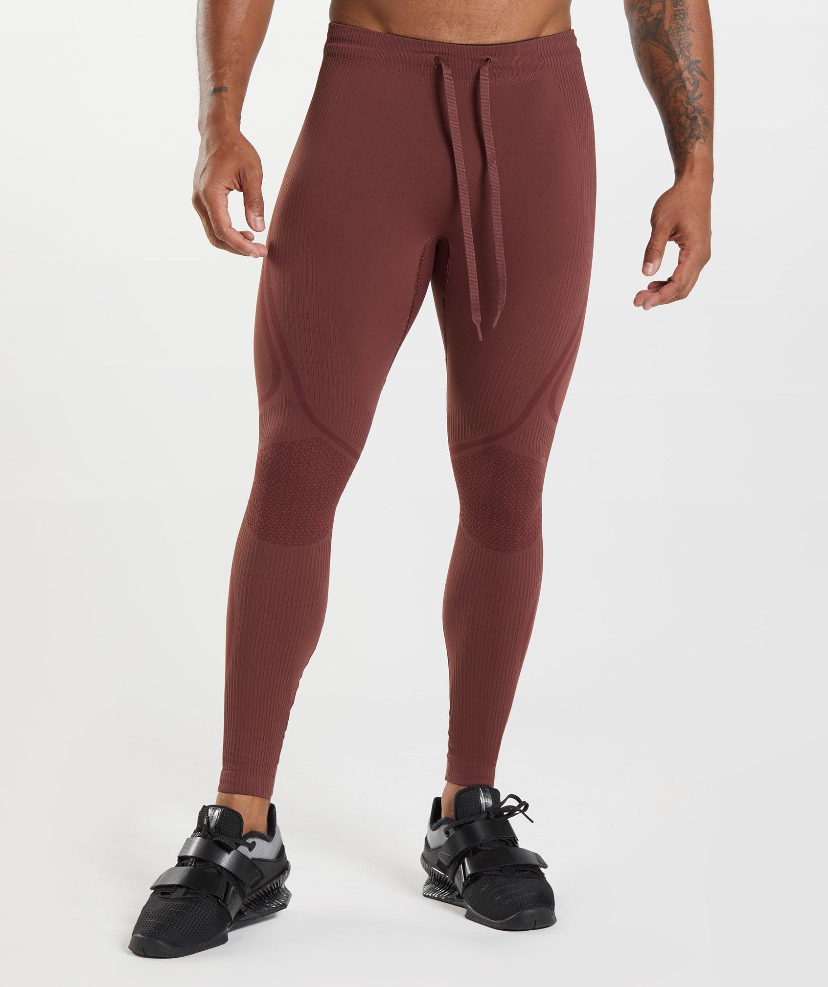 Gymshark 315 Seamless Tights - Cherry Brown/Athletic Maroon
