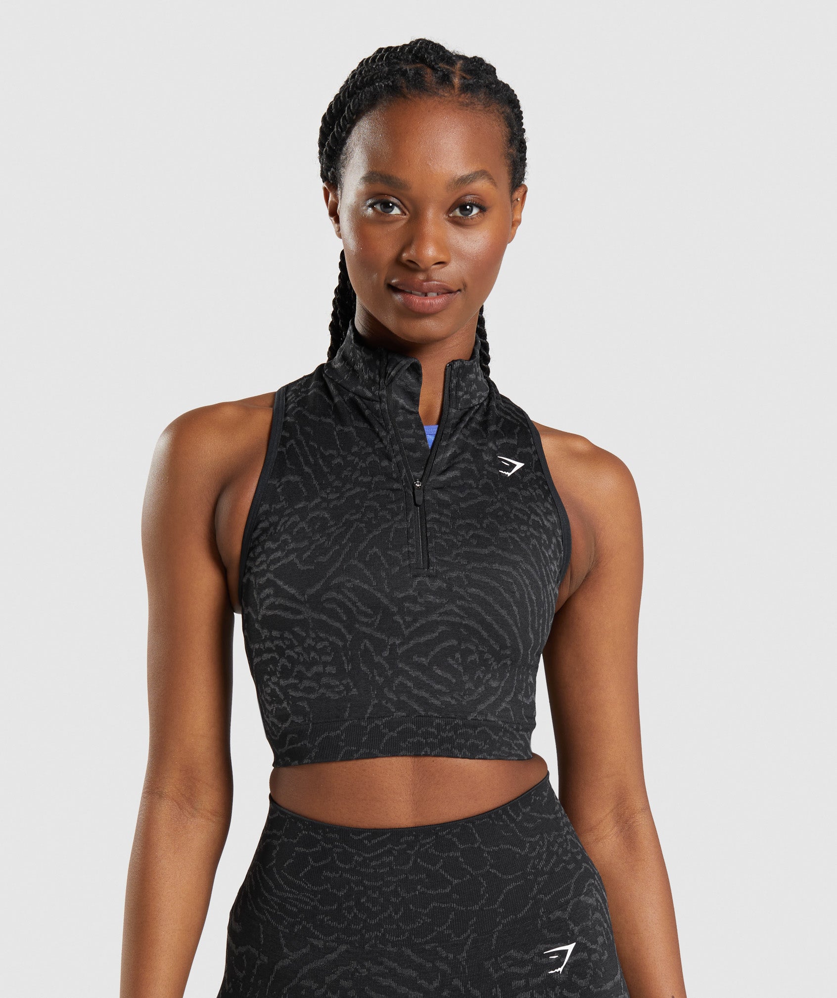 Gymshark Adapt Animal Seamless Sports Bra - Wild, Black