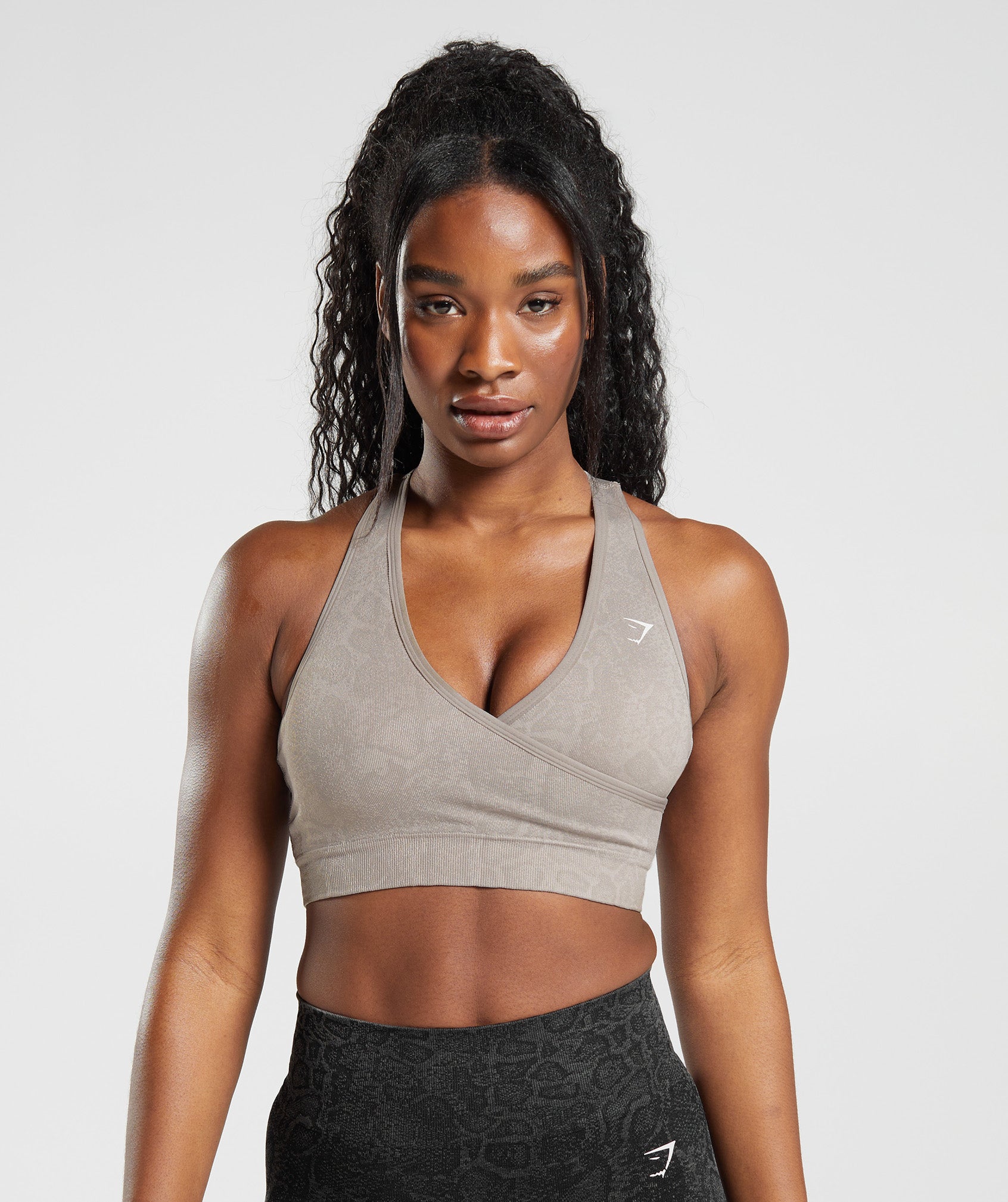 Gymshark Adapt Animal Seamless Sports Bra - Modern Blush Pink