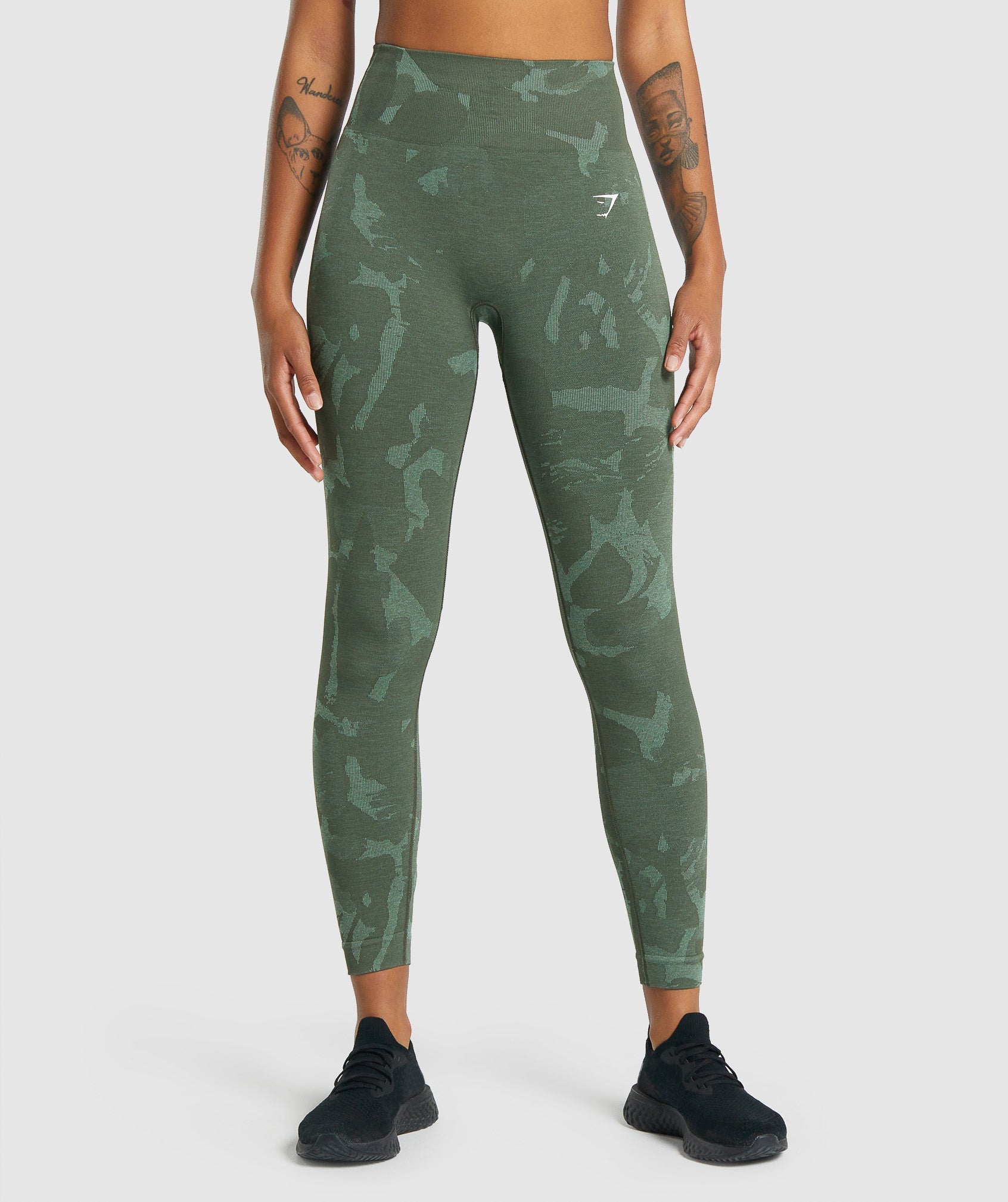 GYMSHARK Women´s Training Leggings Colour: Green; Size: S 