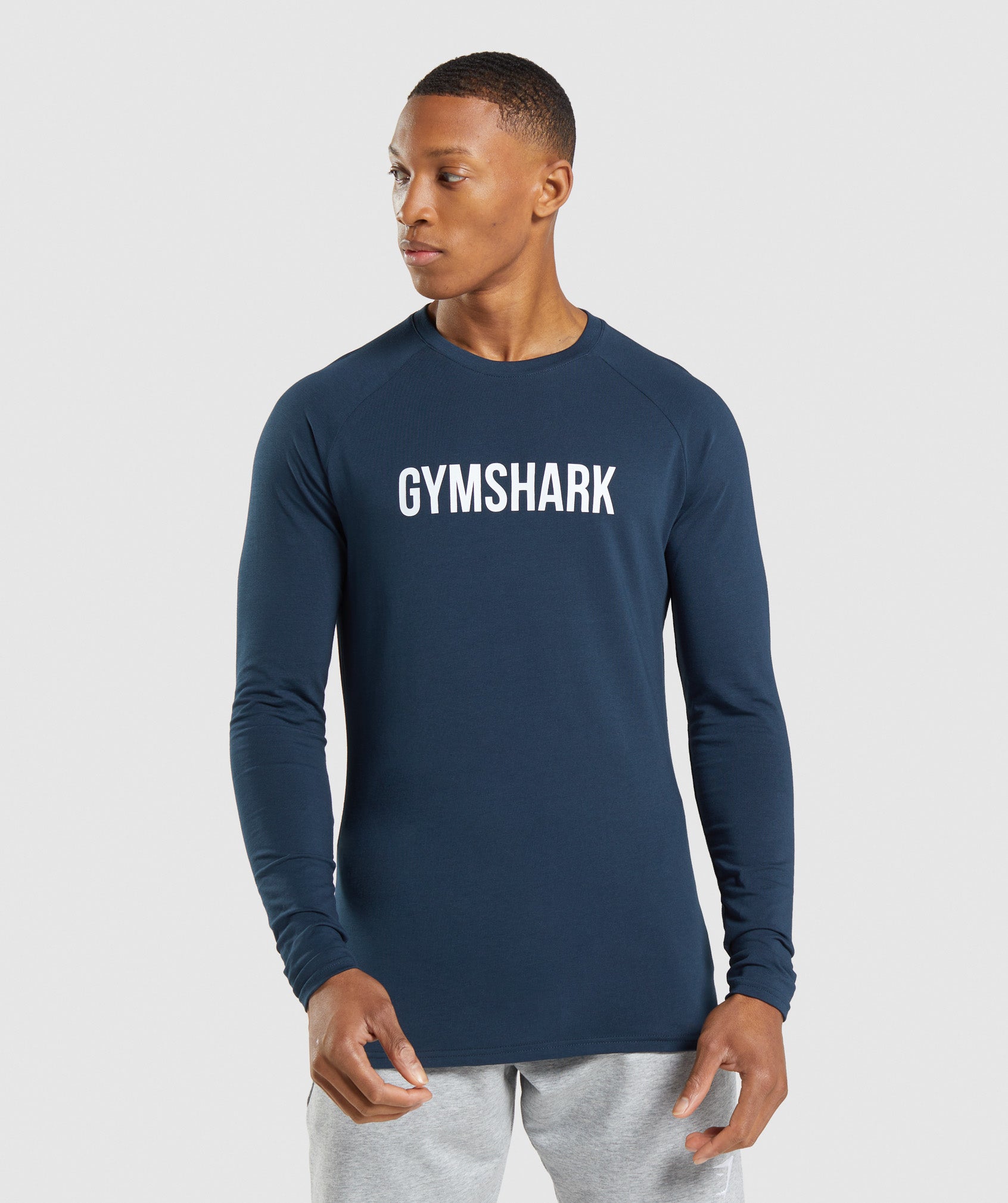 Gymshark Apollo Long Sleeve T-Shirt - Navy