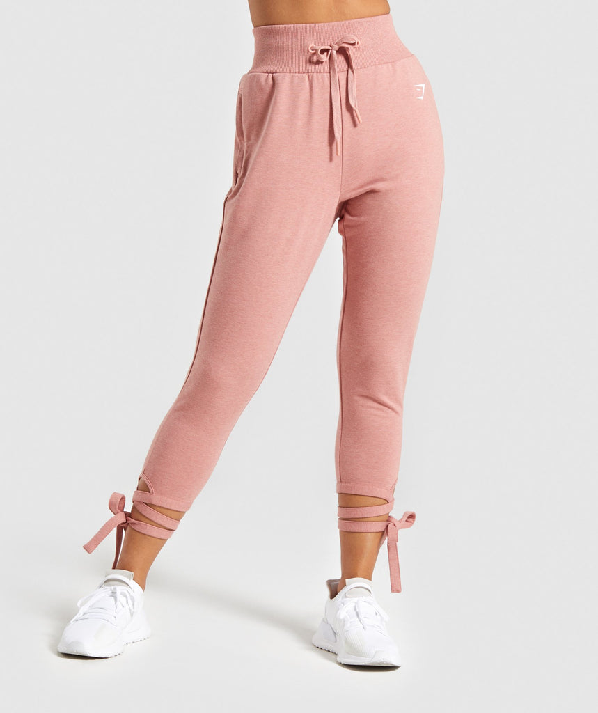 womens pink joggers