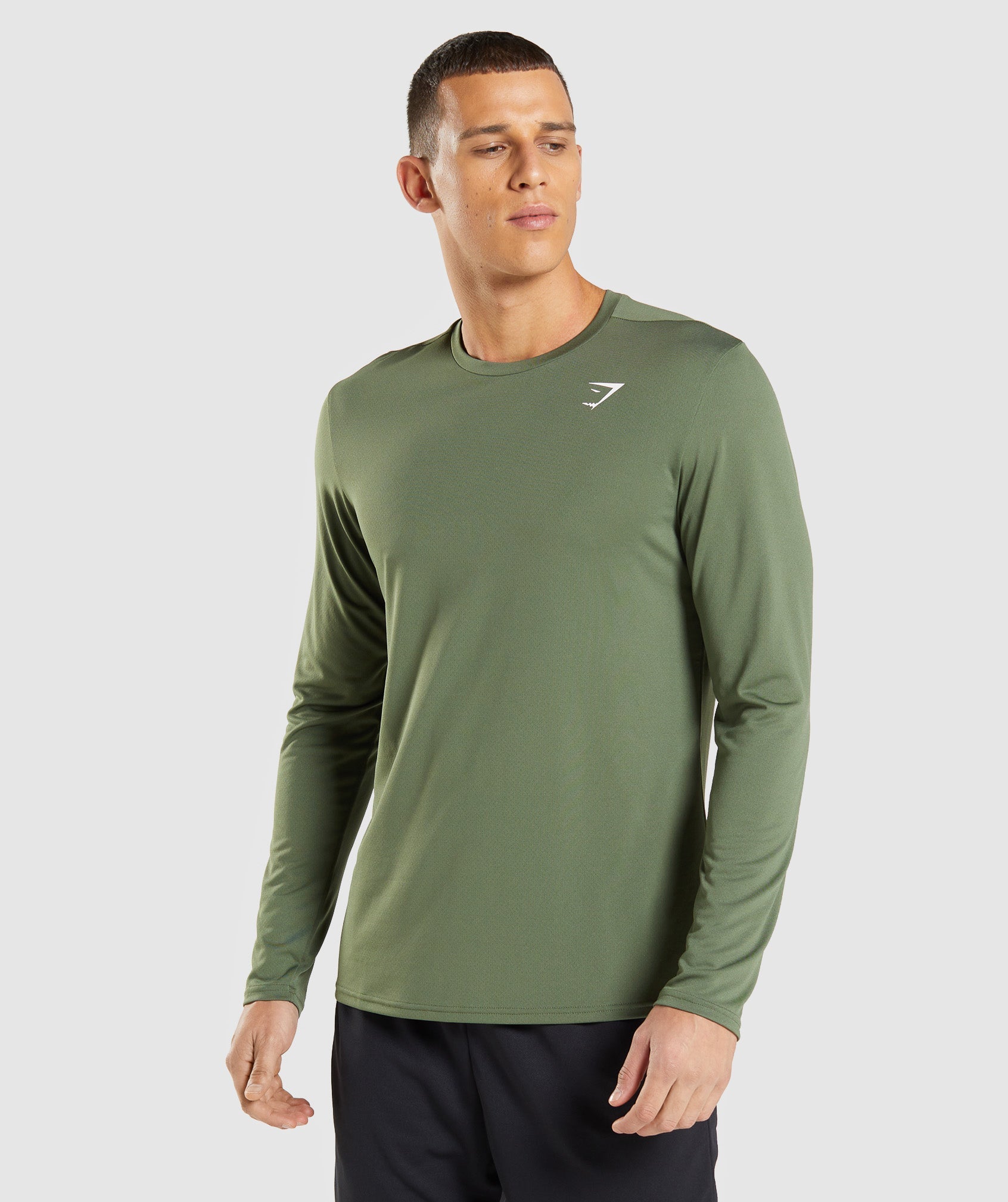 Gymshark Arrival Long Sleeve T-Shirt - Core Olive