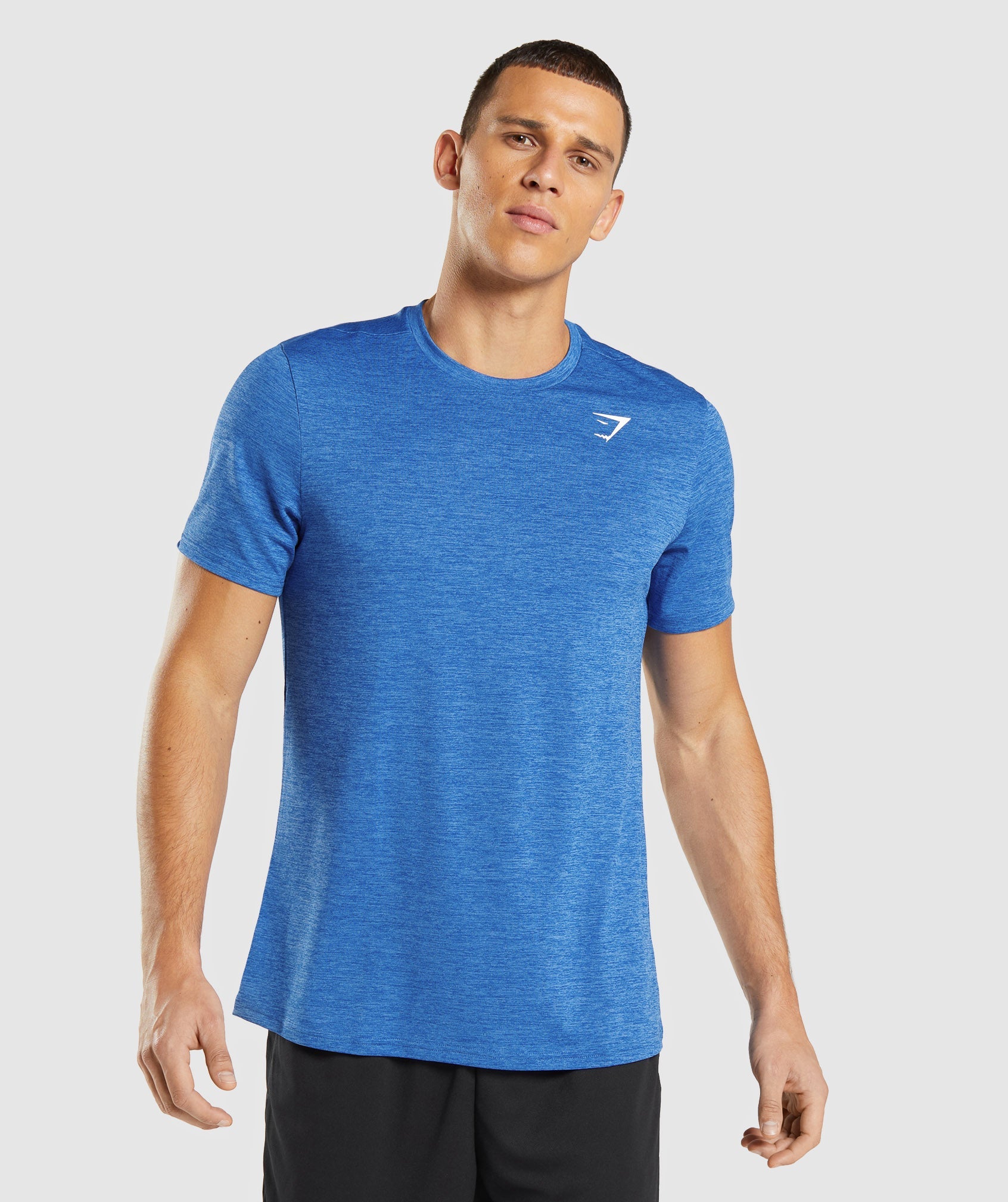 Gymshark Arrival Marl T-Shirt - Athletic Blue/Javelin Blue Marl