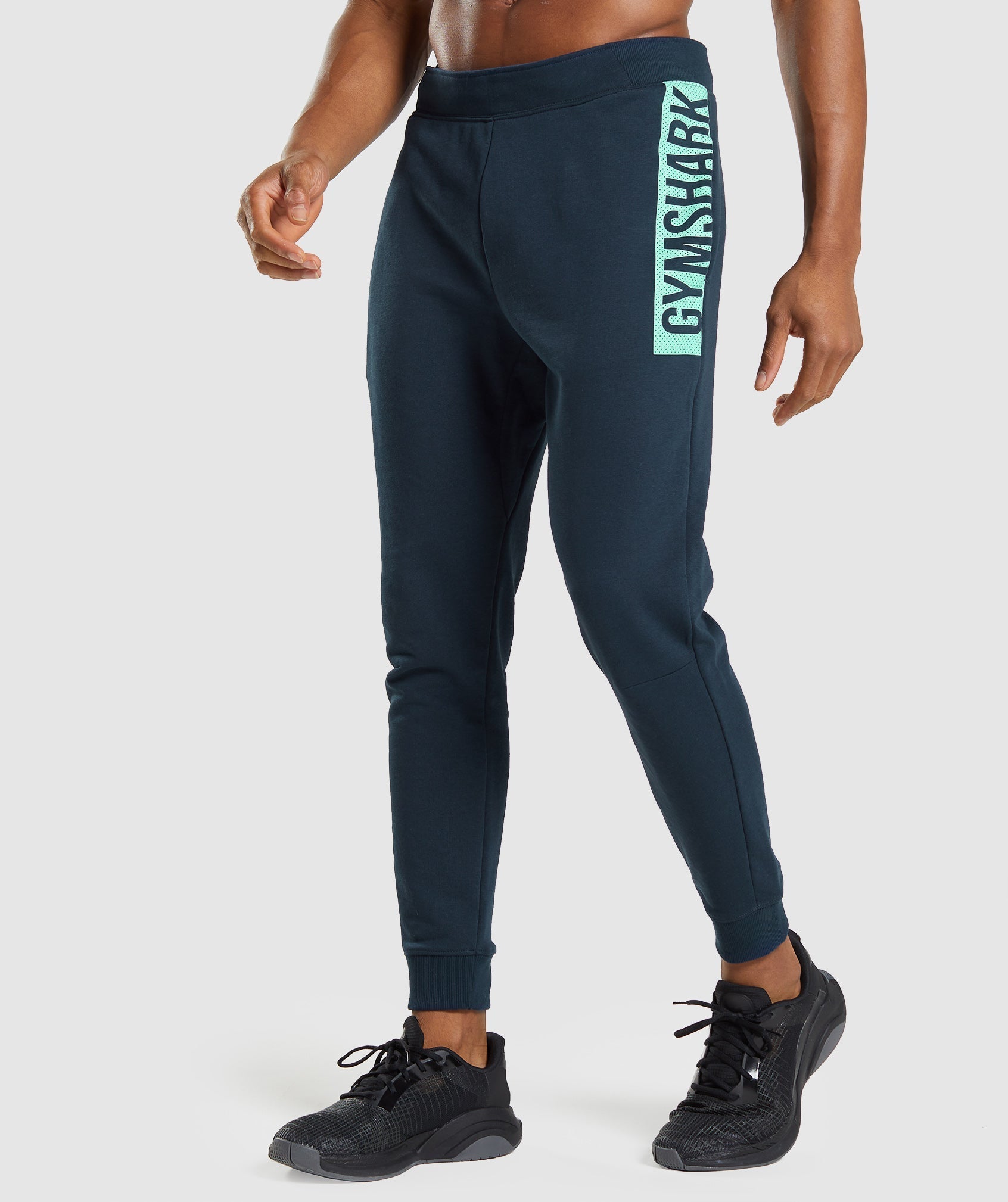 Gymshark Crest Joggers - Navy  Gymshark pants, Gymshark joggers