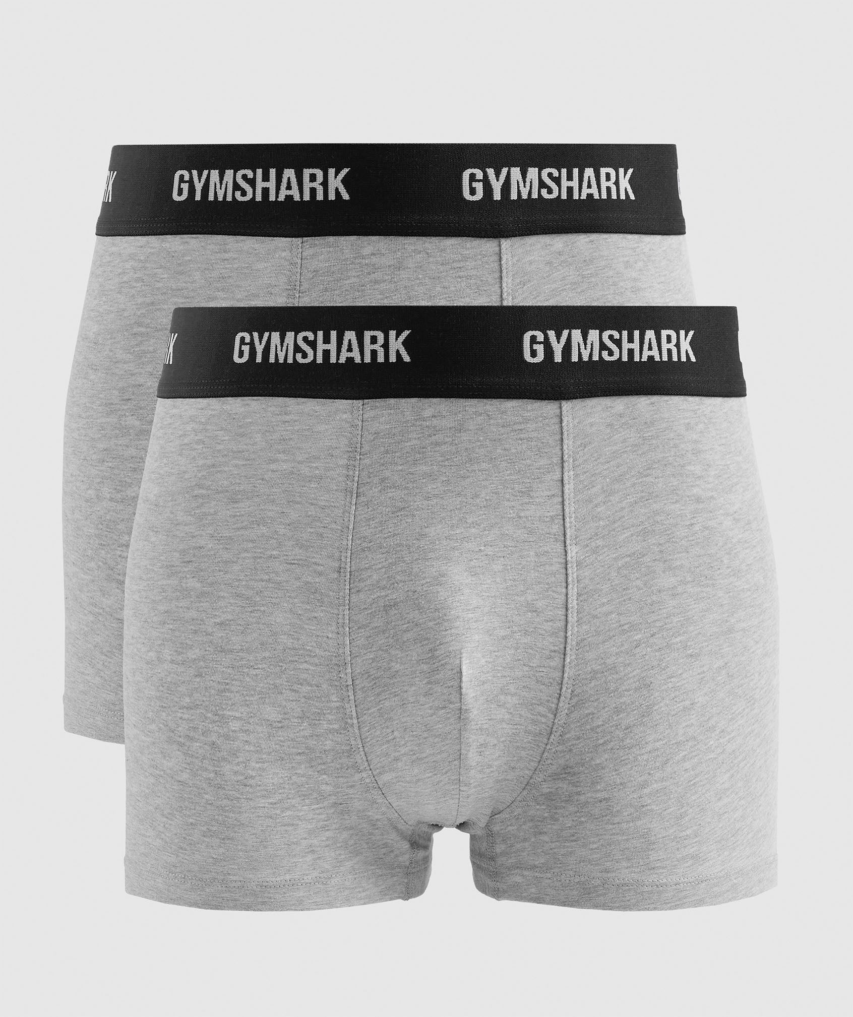 Gymshark Boxers 3 PK - White/Light Grey Core Marl/Black