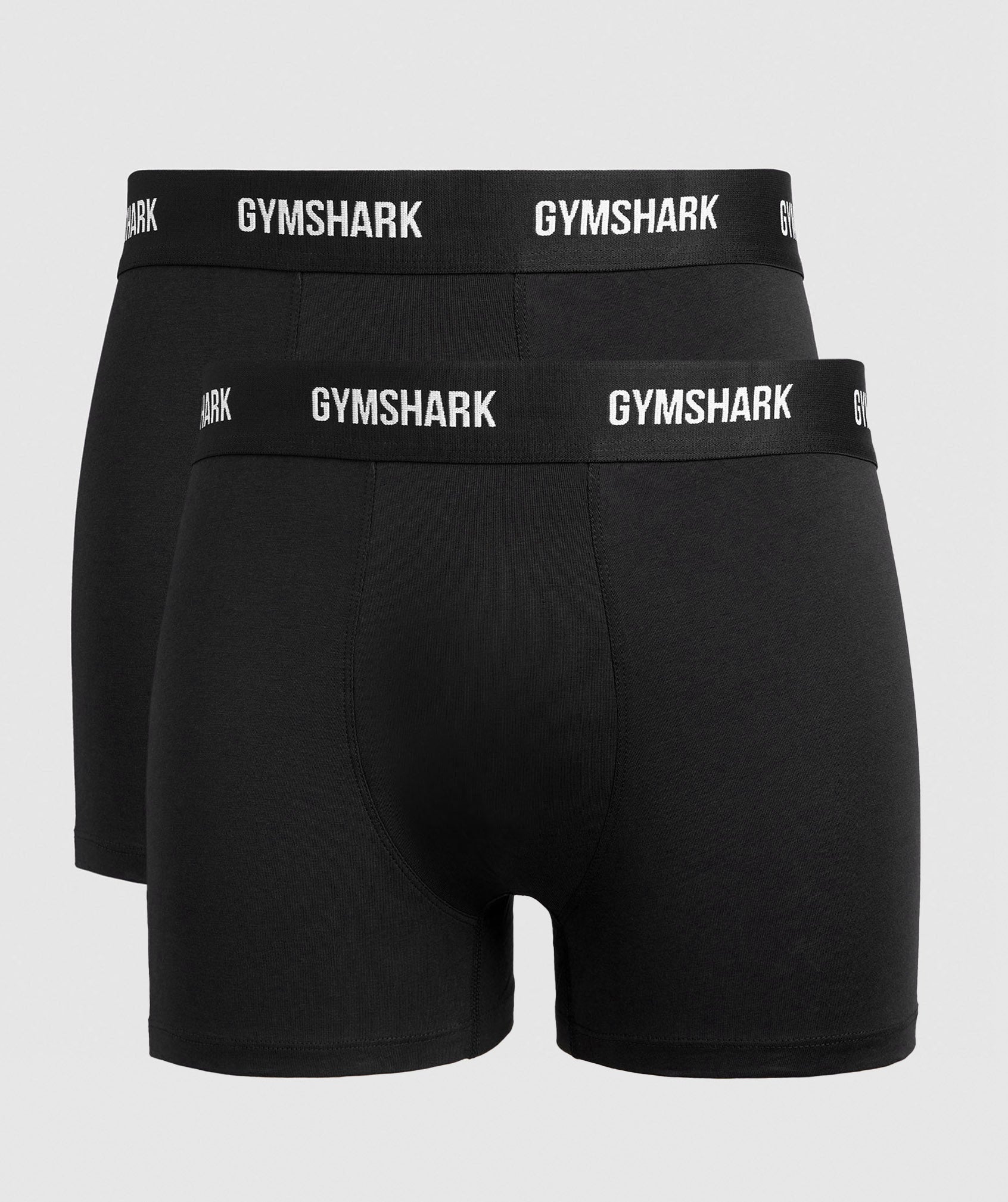 Brand New Men's GymShark Black and Grey Logo Boxer Shorts Size M & L