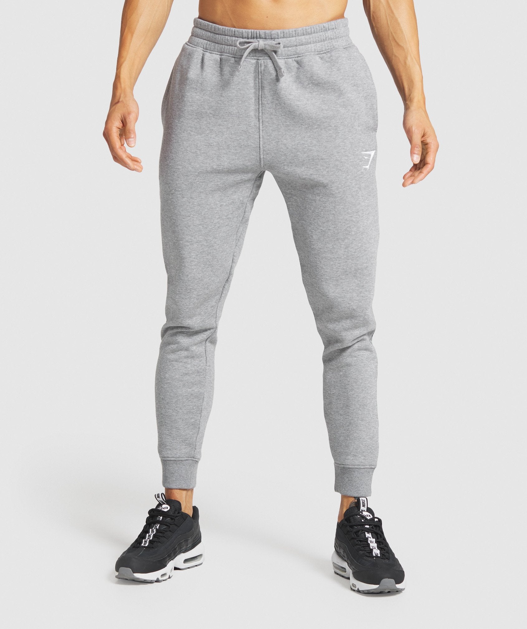 Gymshark Crest Joggers - Light Grey Marl – Client 446 100K products