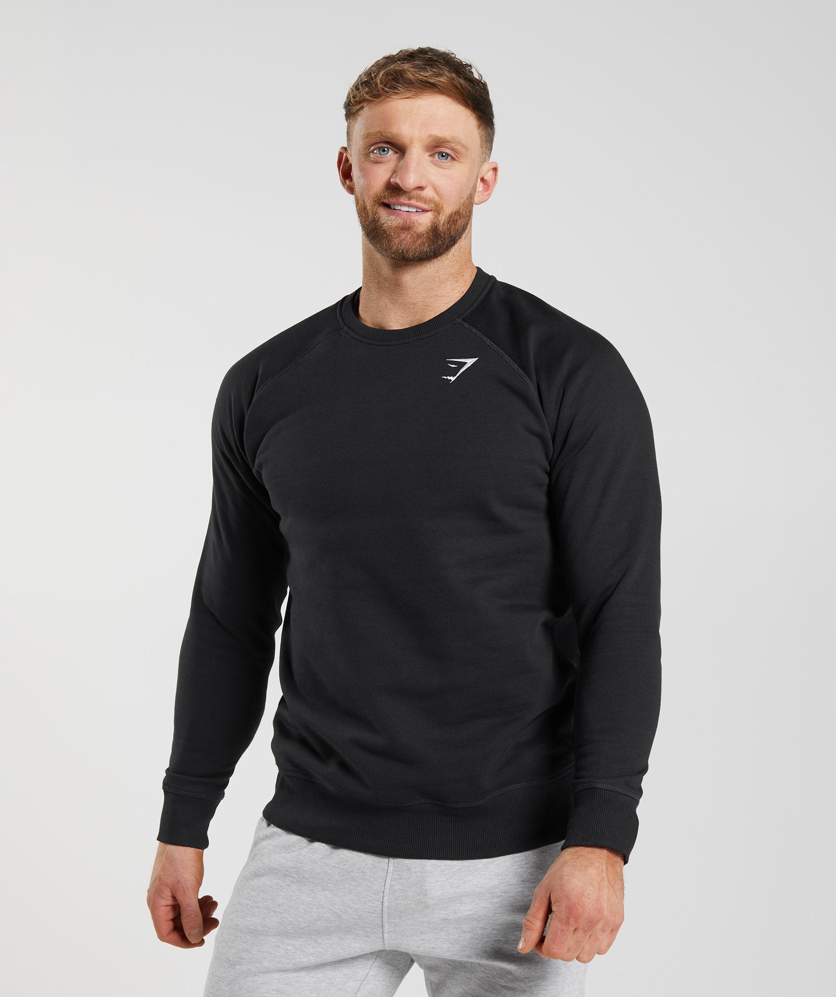 Gymshark Crest Sweatshirt - Black