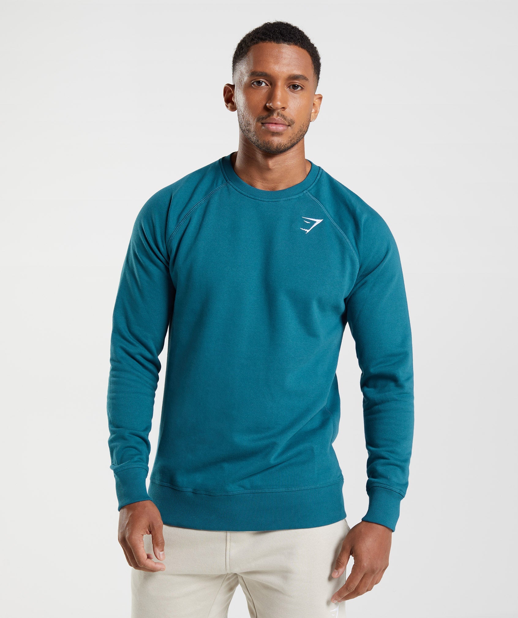 Gymshark Crest Sweatshirt - Atlantic Blue