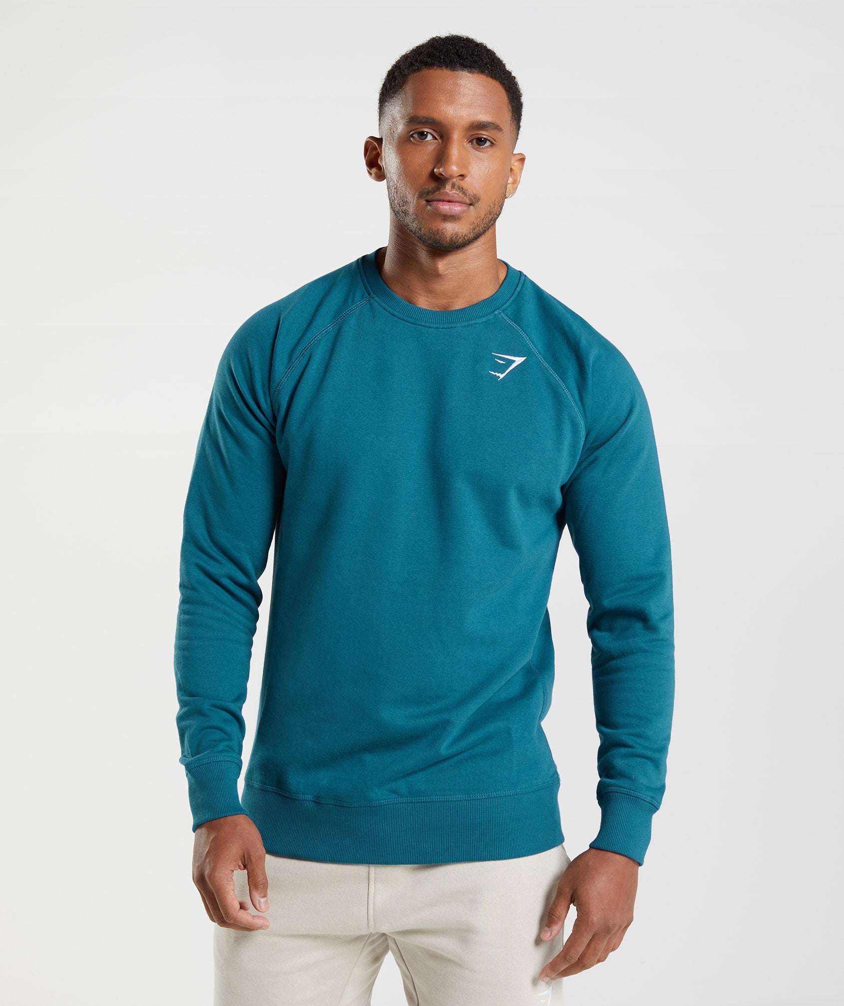 Gymshark Crest Hoodie - Atlantic Blue