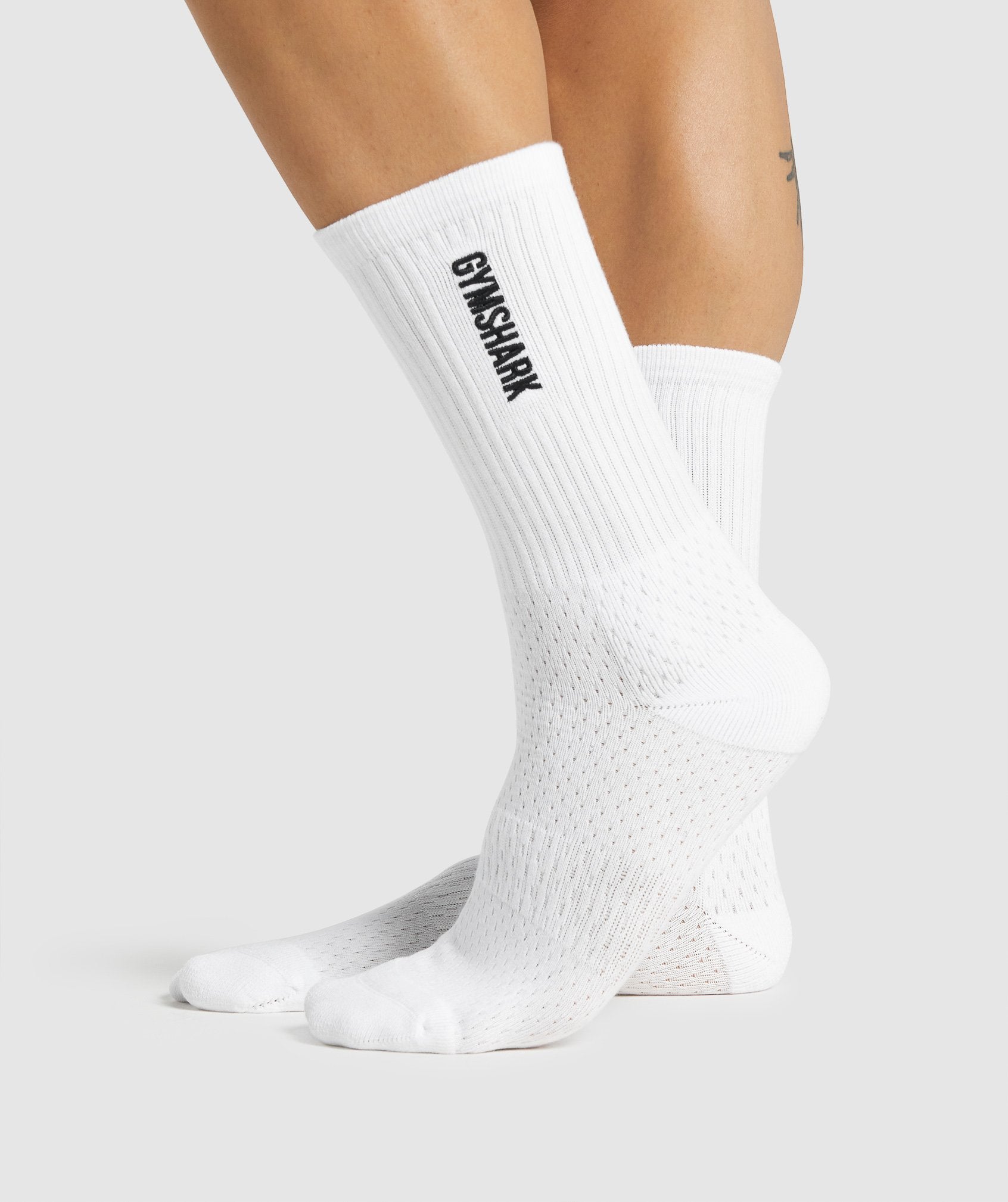 Embroidered Logo Crew Socks