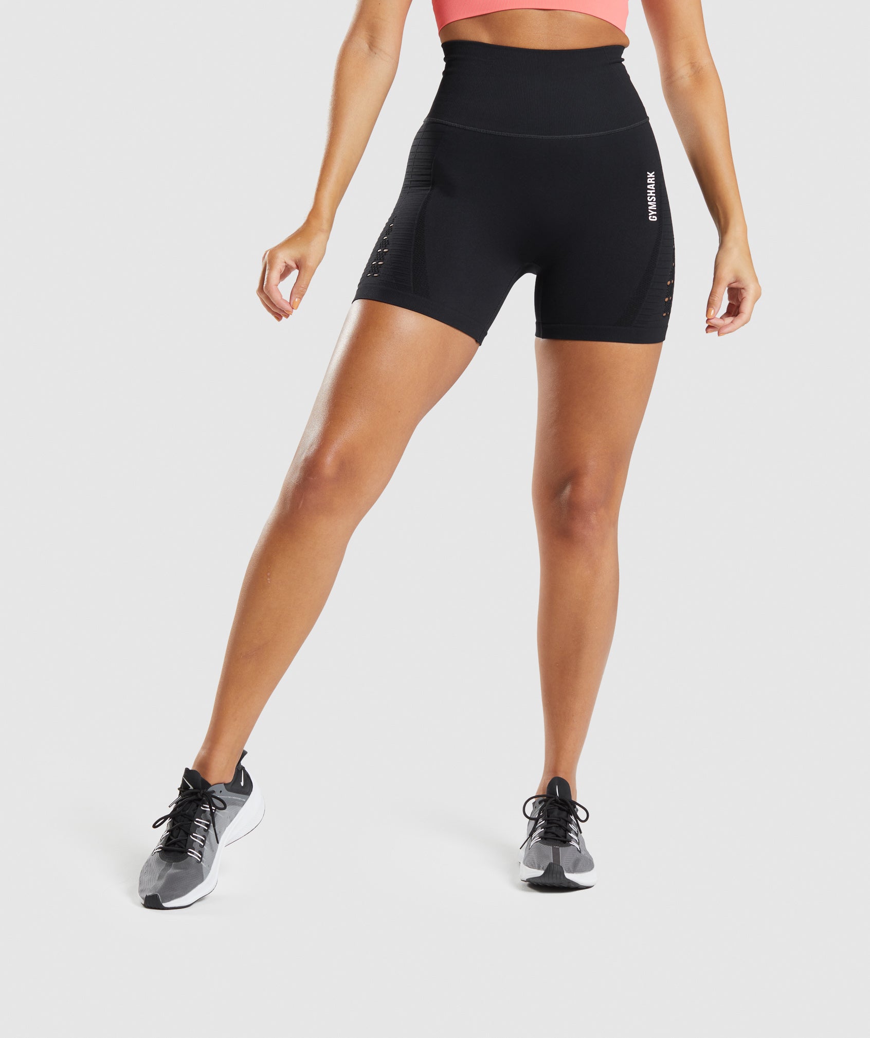 Training Short Length Shorts Black, Damen Gymshark Shorts
