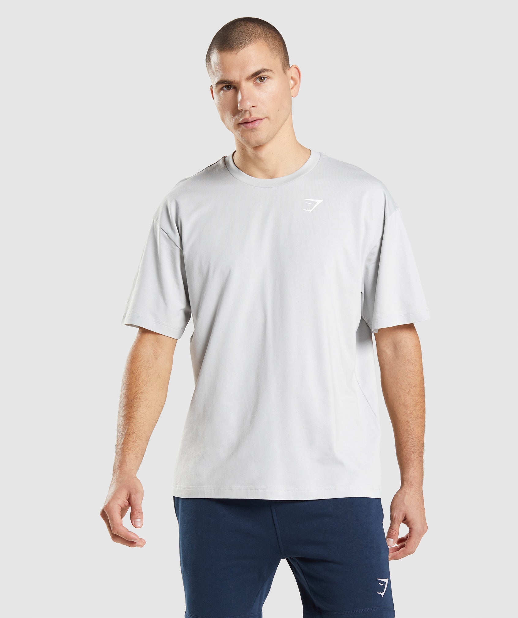 Gymshark Essential Oversized T-Shirt - Light Grey