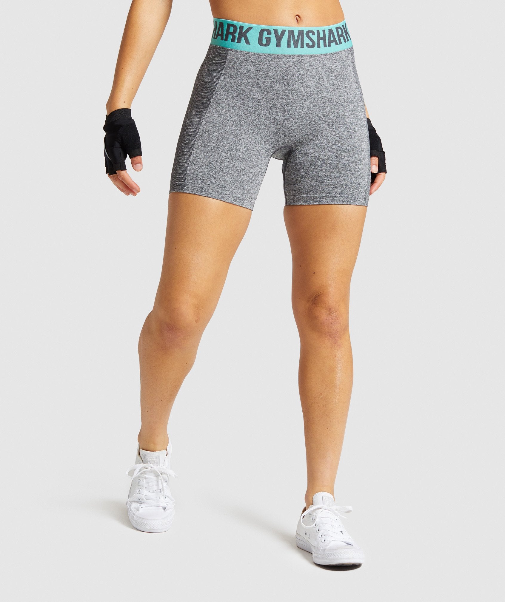 Gymshark Flex Cycling Shorts - Light Green Marl