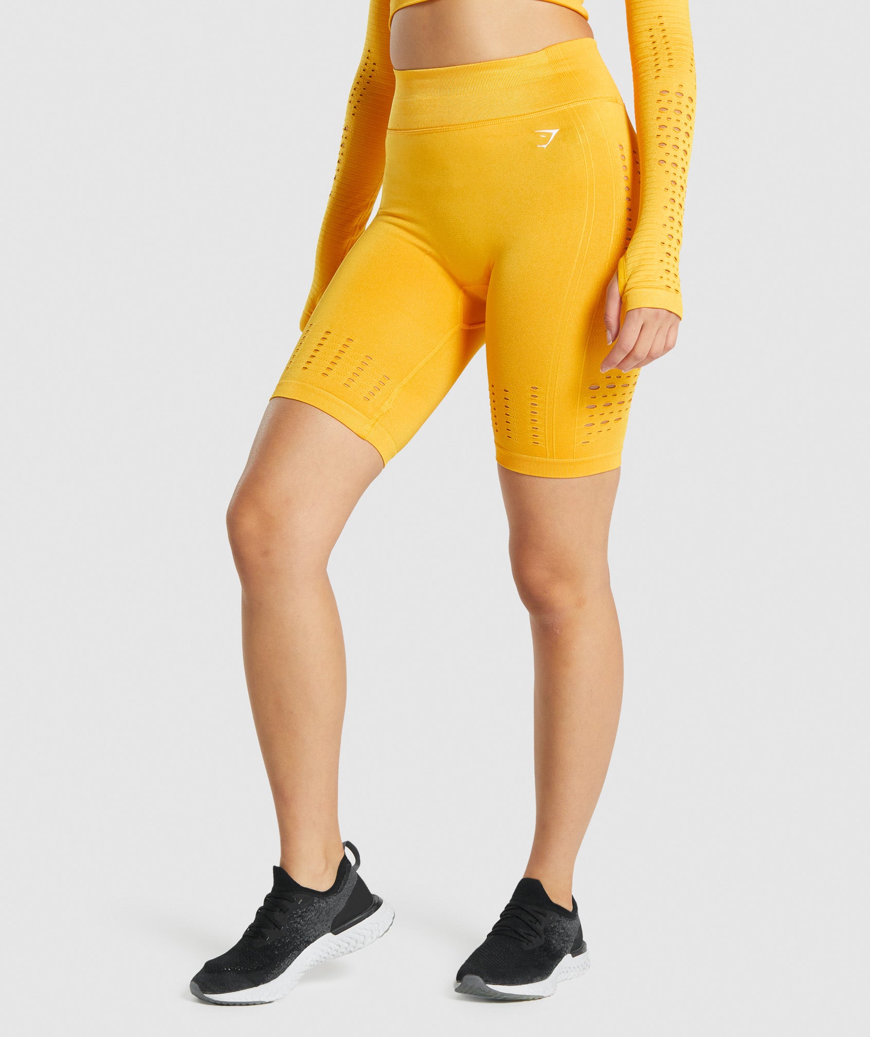 Gymshark Adapt Animal Seamless Cycling Shorts - Firefly Yellow
