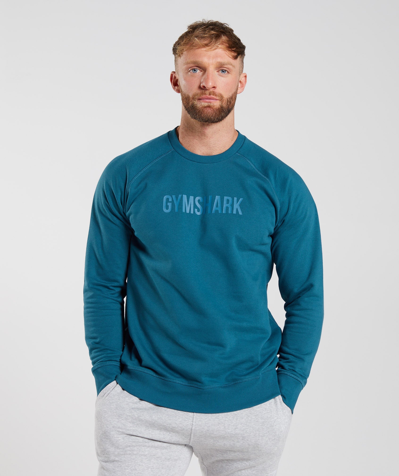 Gymshark Arrival Long Sleeve T-Shirt - Atlantic Blue