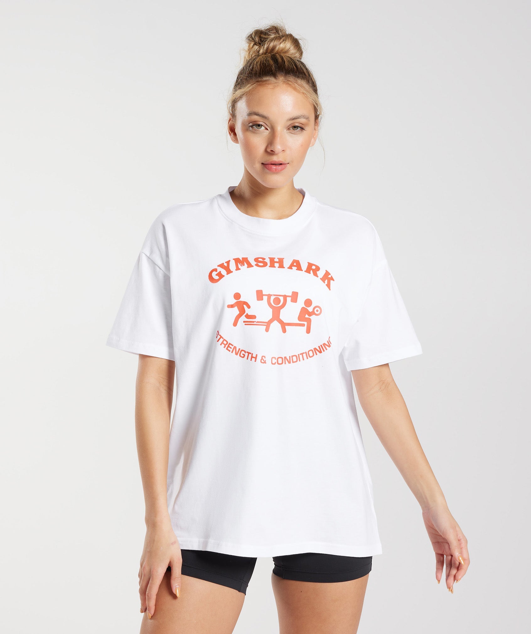 Gymshark GS10 Year Oversized T-Shirt - White