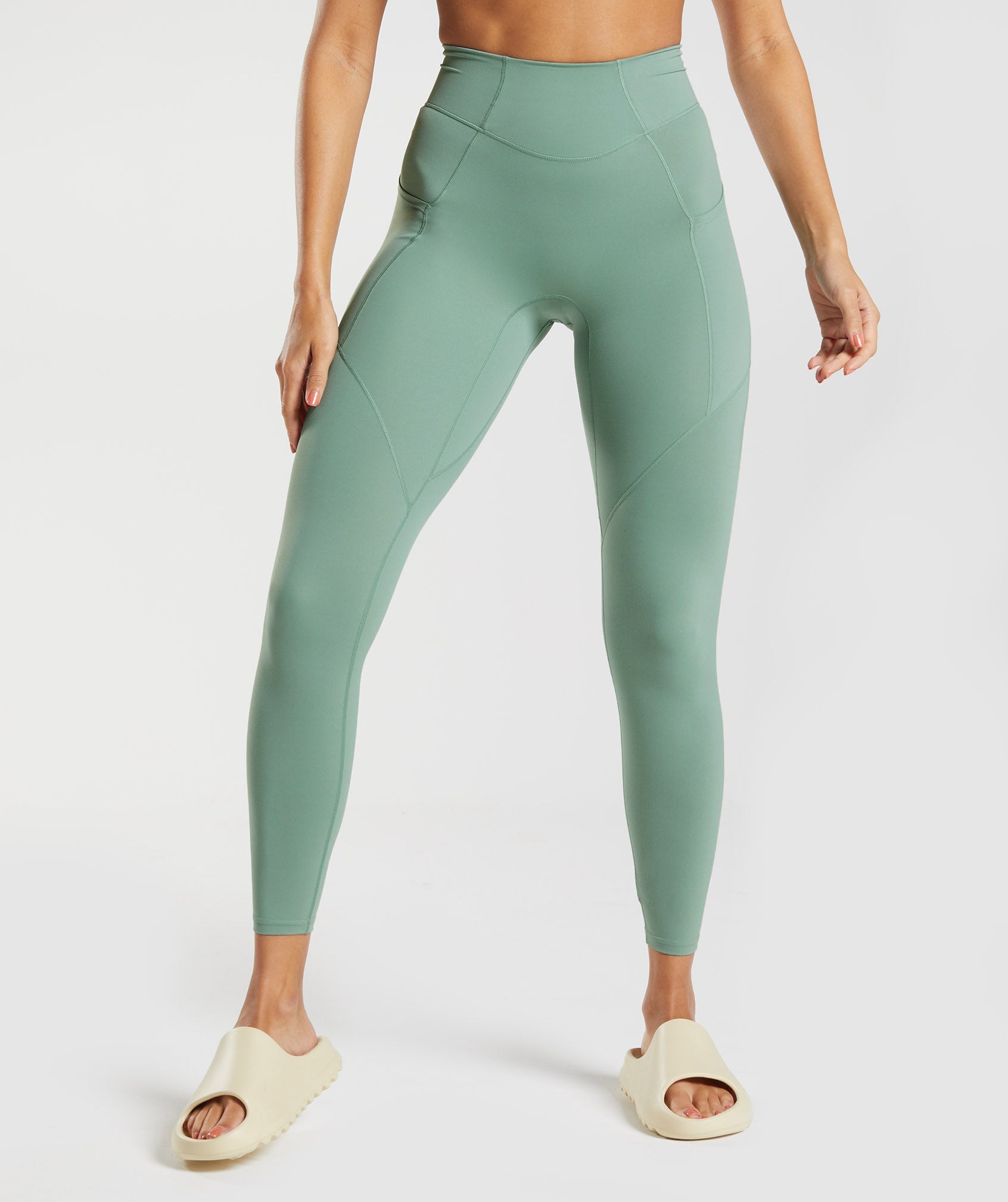 Gymshark Whitney Everyday Pocket Leggings - Leaf Green