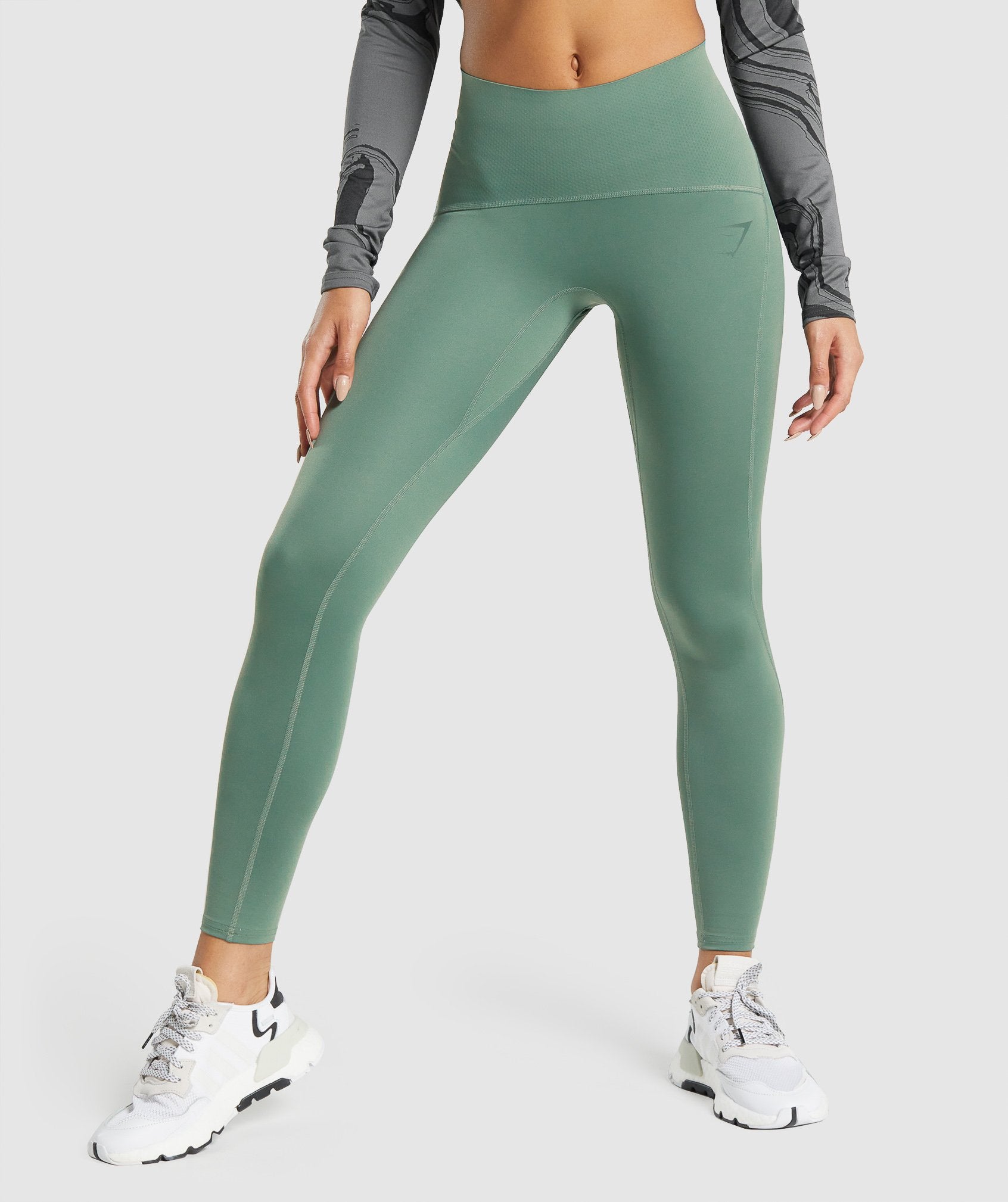 MPG Womens VITAL HR BASIC LEGGING BOTANICAL GREEN - Paragon Sports