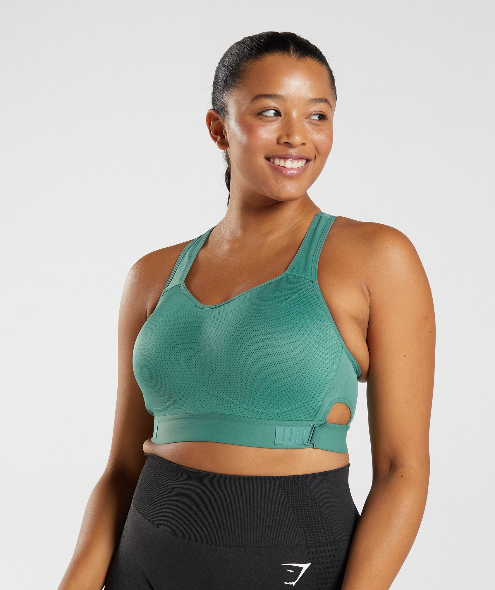 Gymshark Tan/Green Double Layer Sports Bra Size XS - $20 - From Abby