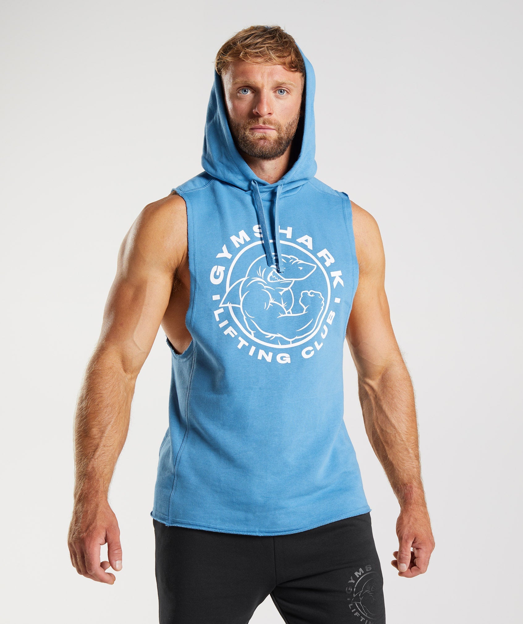 Men's Medium Gymshark Luxe Full Zip Hoodie Blue 