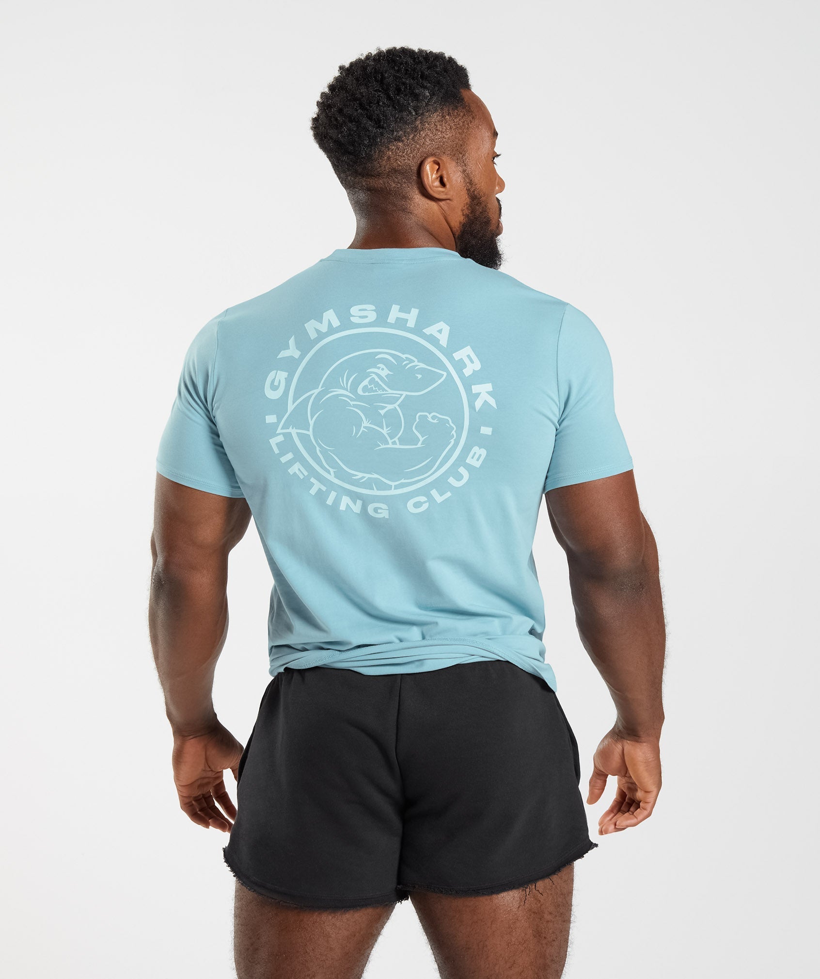 Gymshark Shirt Men Extra Large Navy Blue Logo Athletic Stretch
