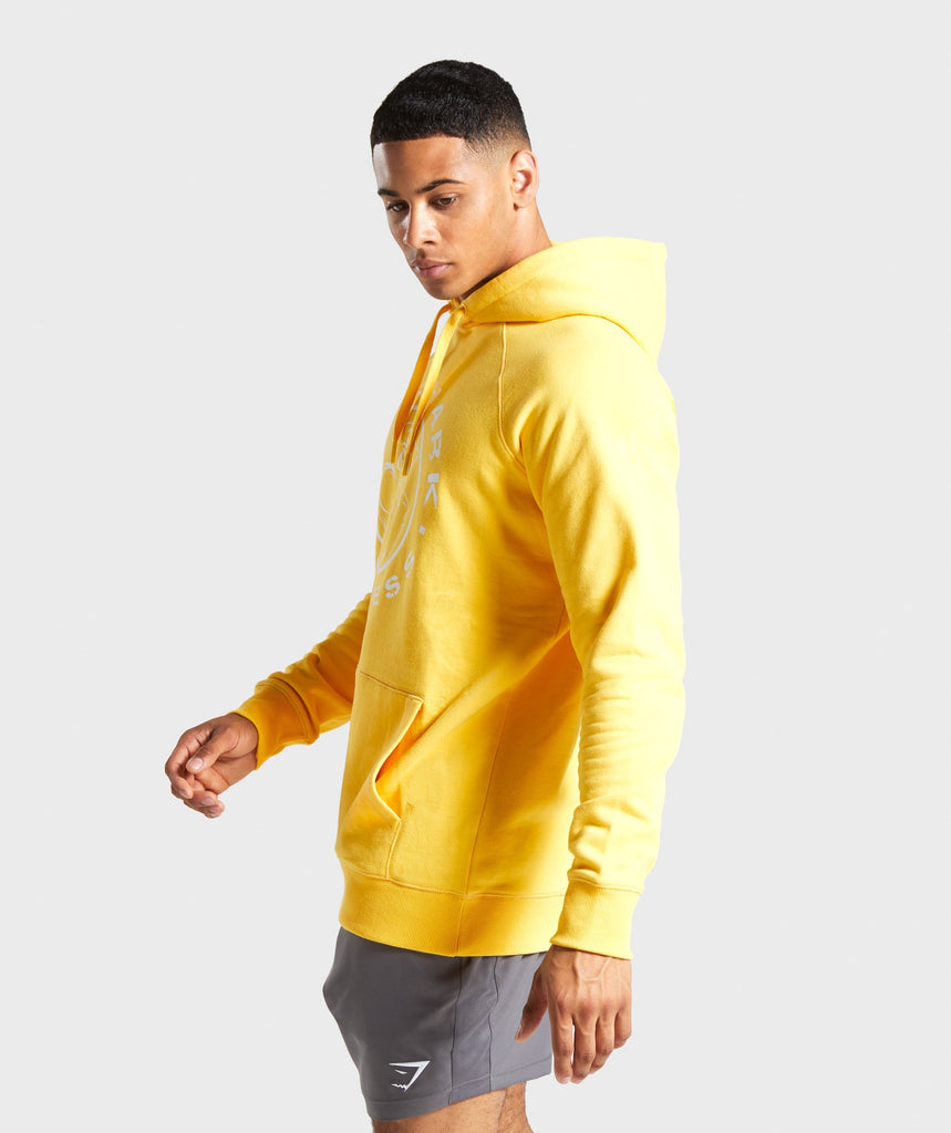 yellow gymshark hoodie