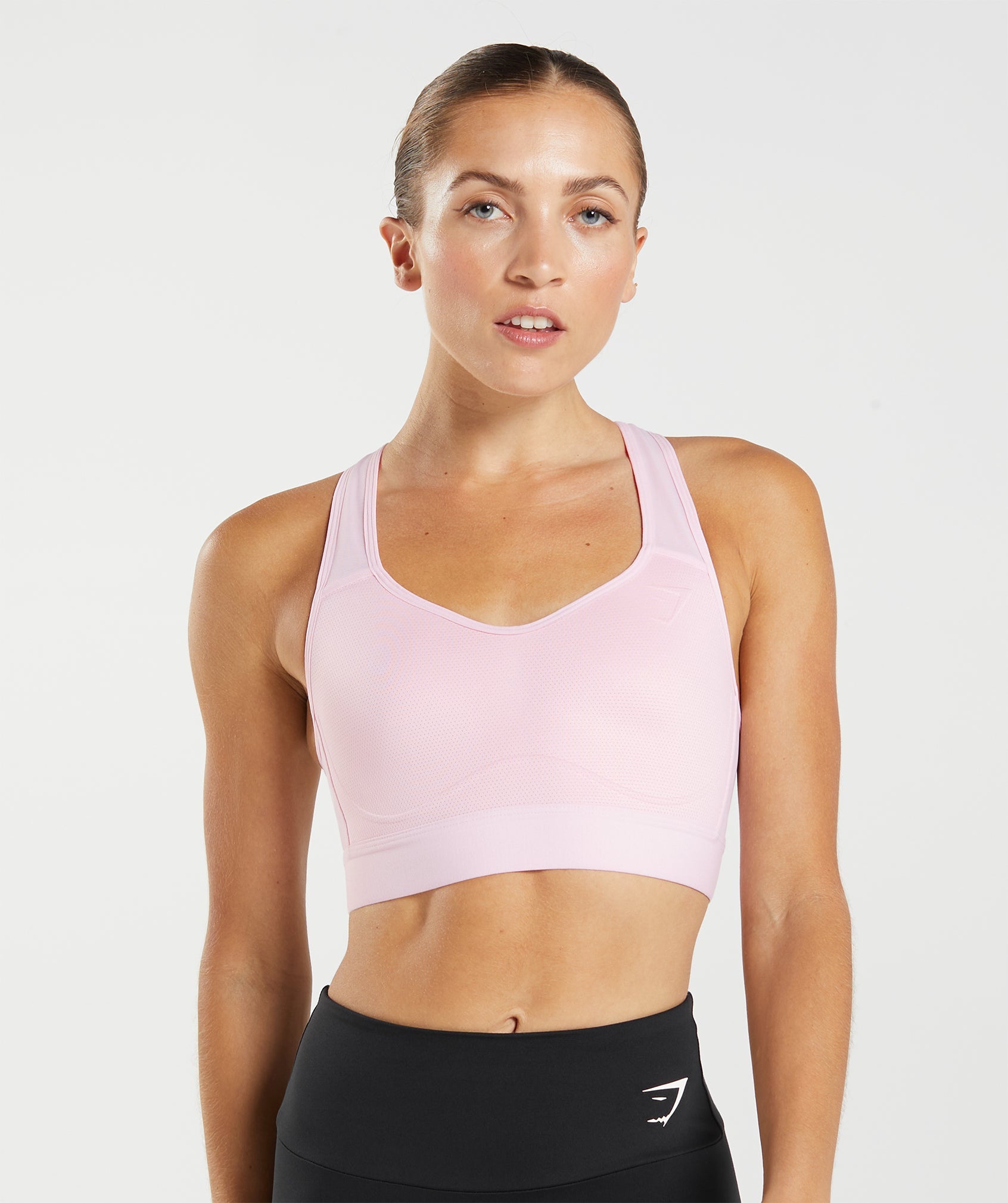 Women's Sports Bra - Breathable Nylon Gymshark Bandeau Top For