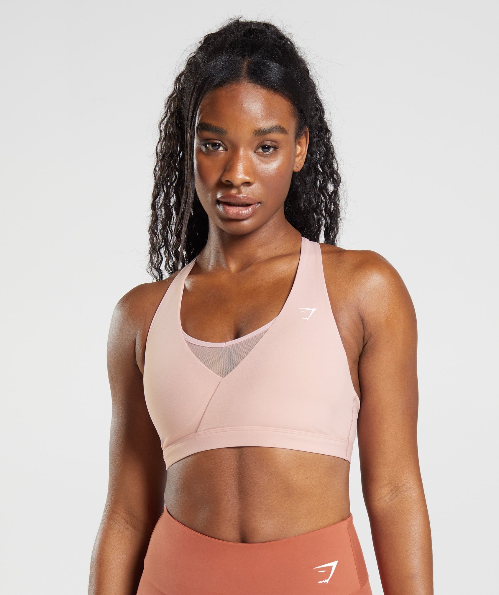 Gymshark Crossover Sports Bra - Scandi Pink