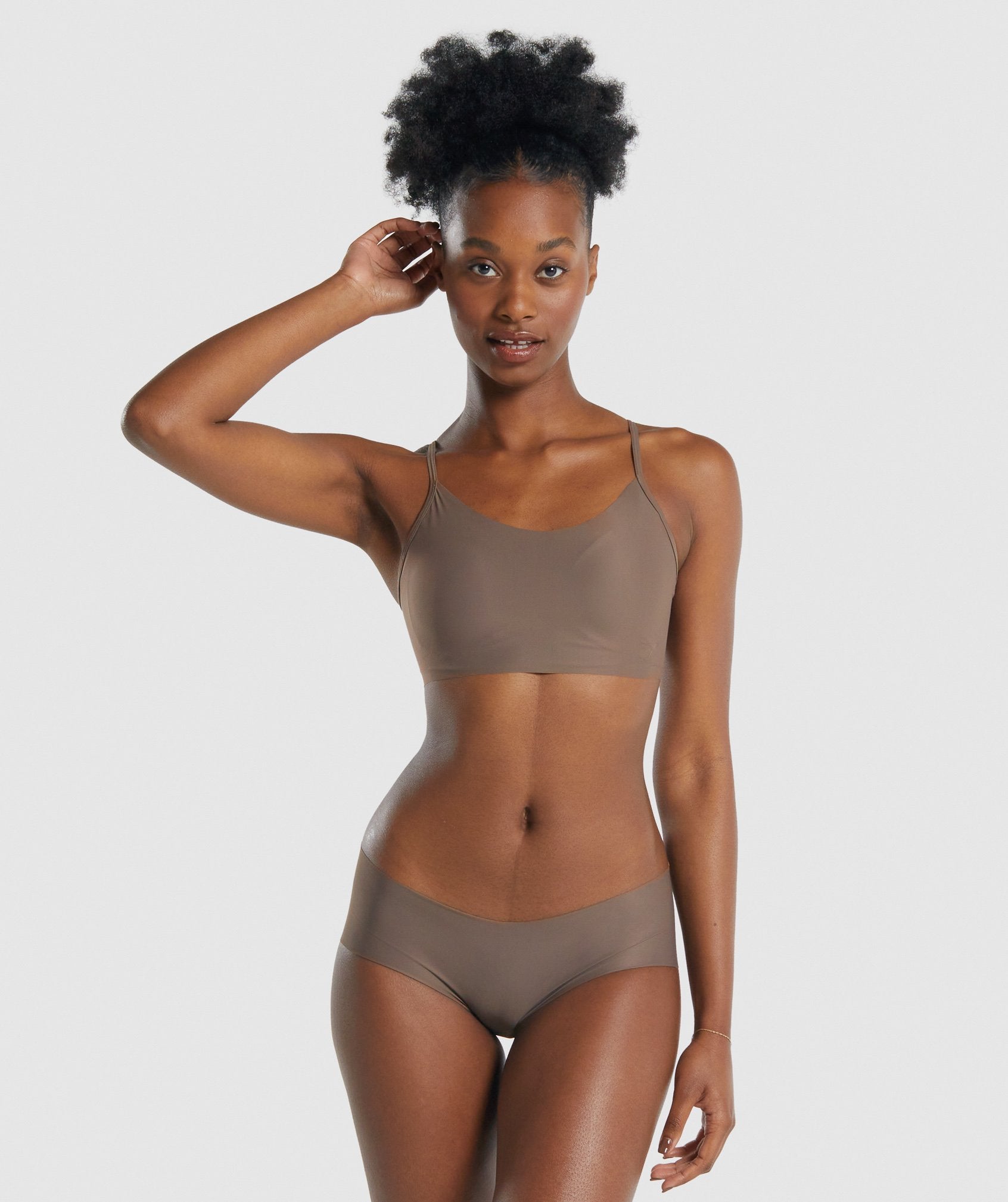 Gymshark No VPL Bralette - Brown