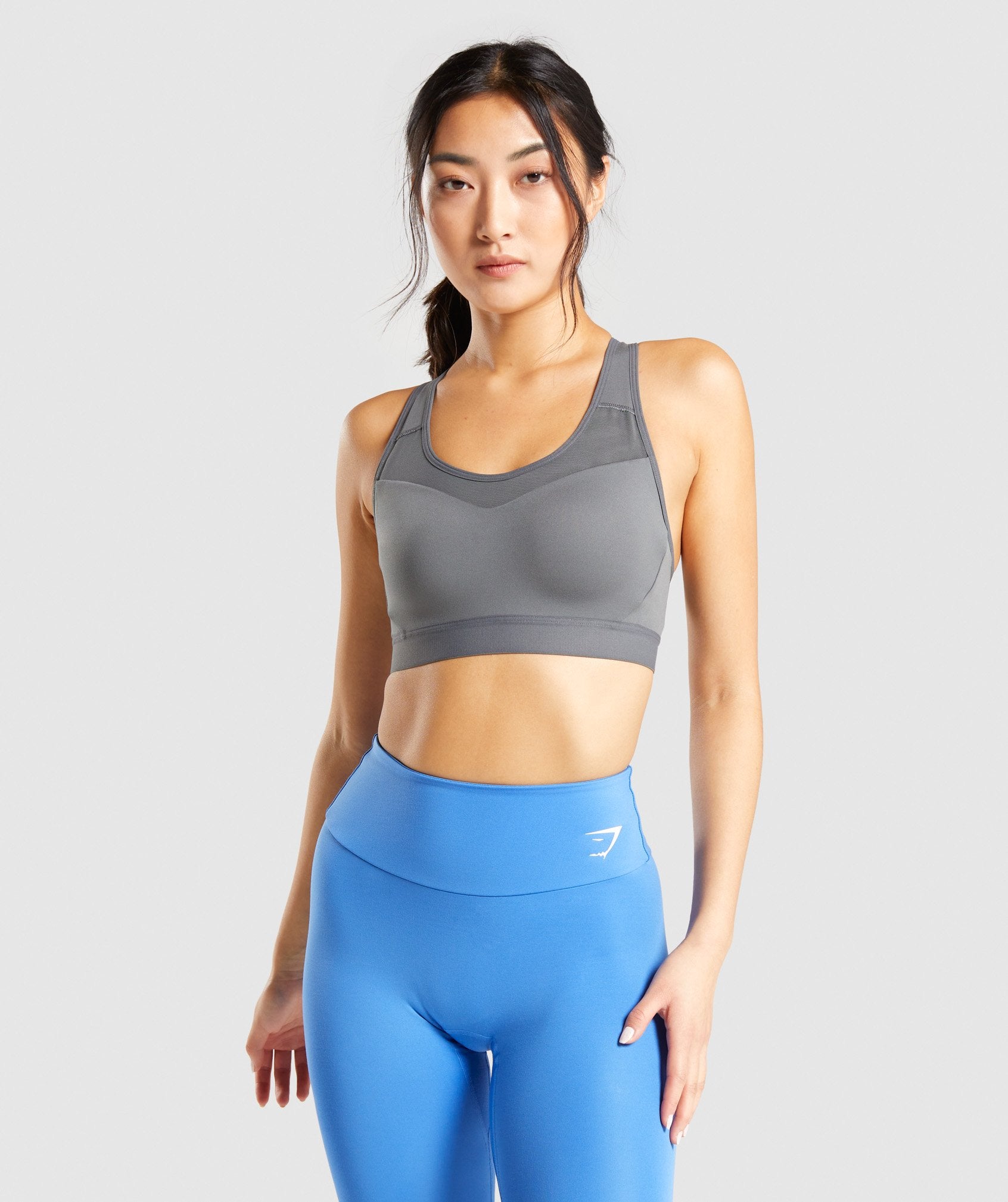 SECOND SKIN- RICH CHARCOAL Y-STRAP BACK SPORTS BRA – JET LAGGED