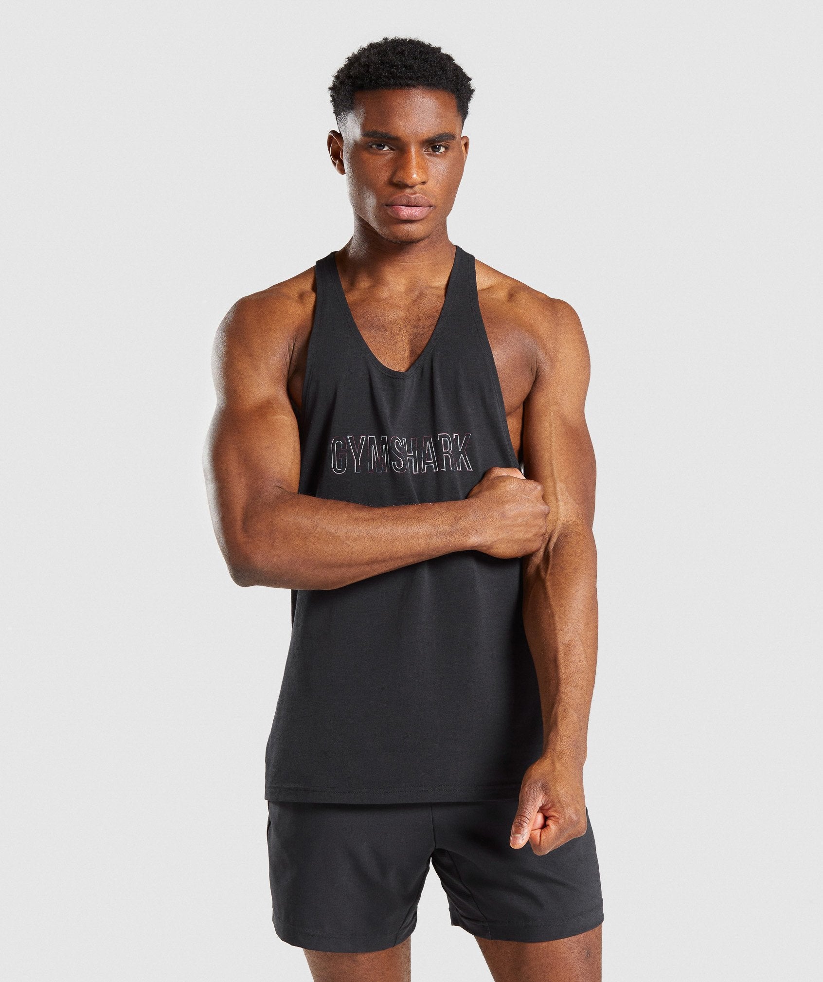 Gymshark Outline Stringer - Black