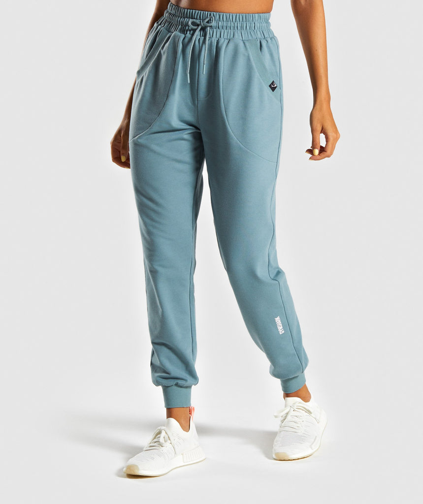 turquoise joggers