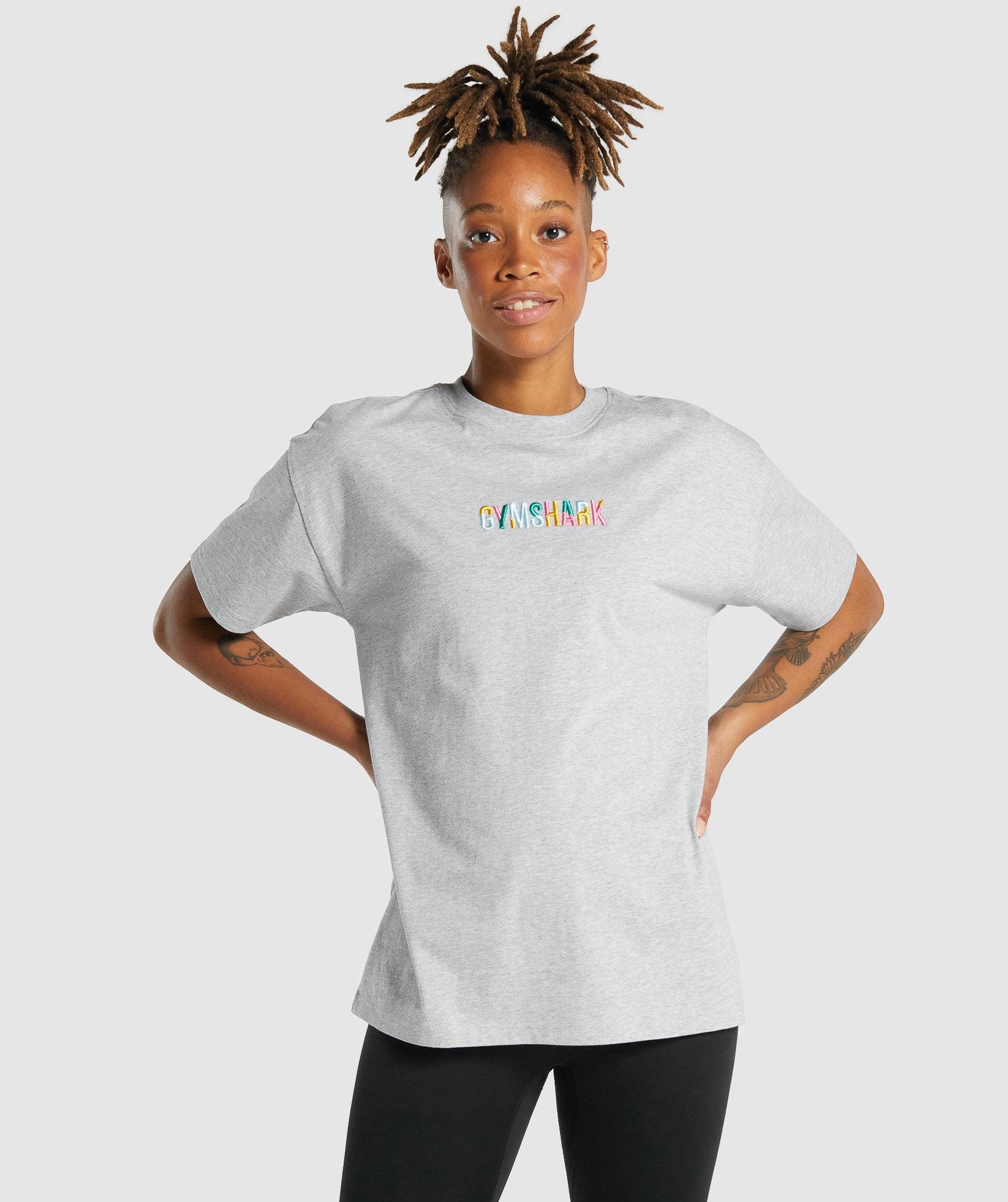 Gymshark Sundae Graphic T-Shirt - Light Grey