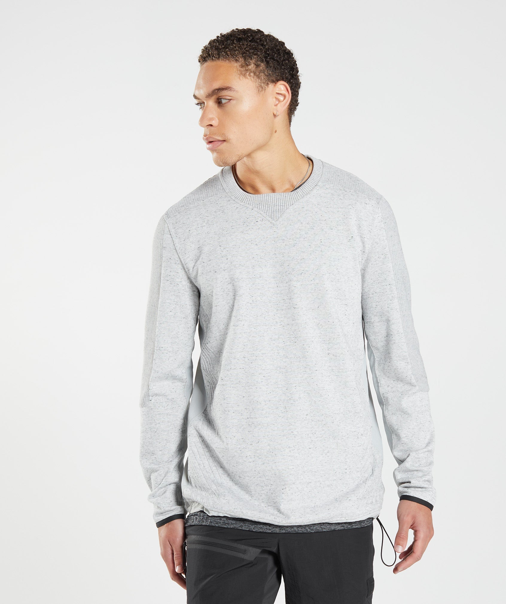 Gymshark Retake Crew - Light Grey Marl